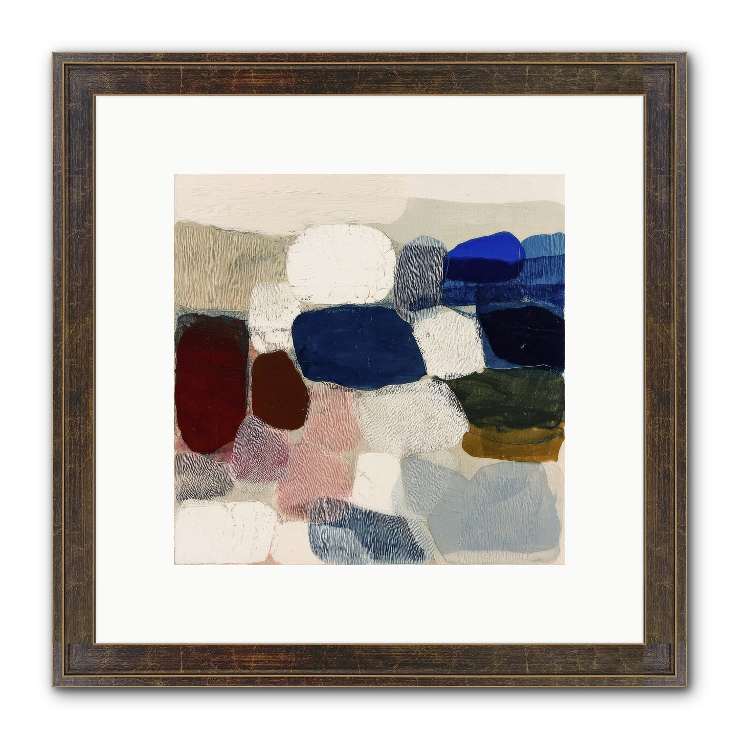Glass Horizon Framed Print - Slimwoods Black/Gold 10x10