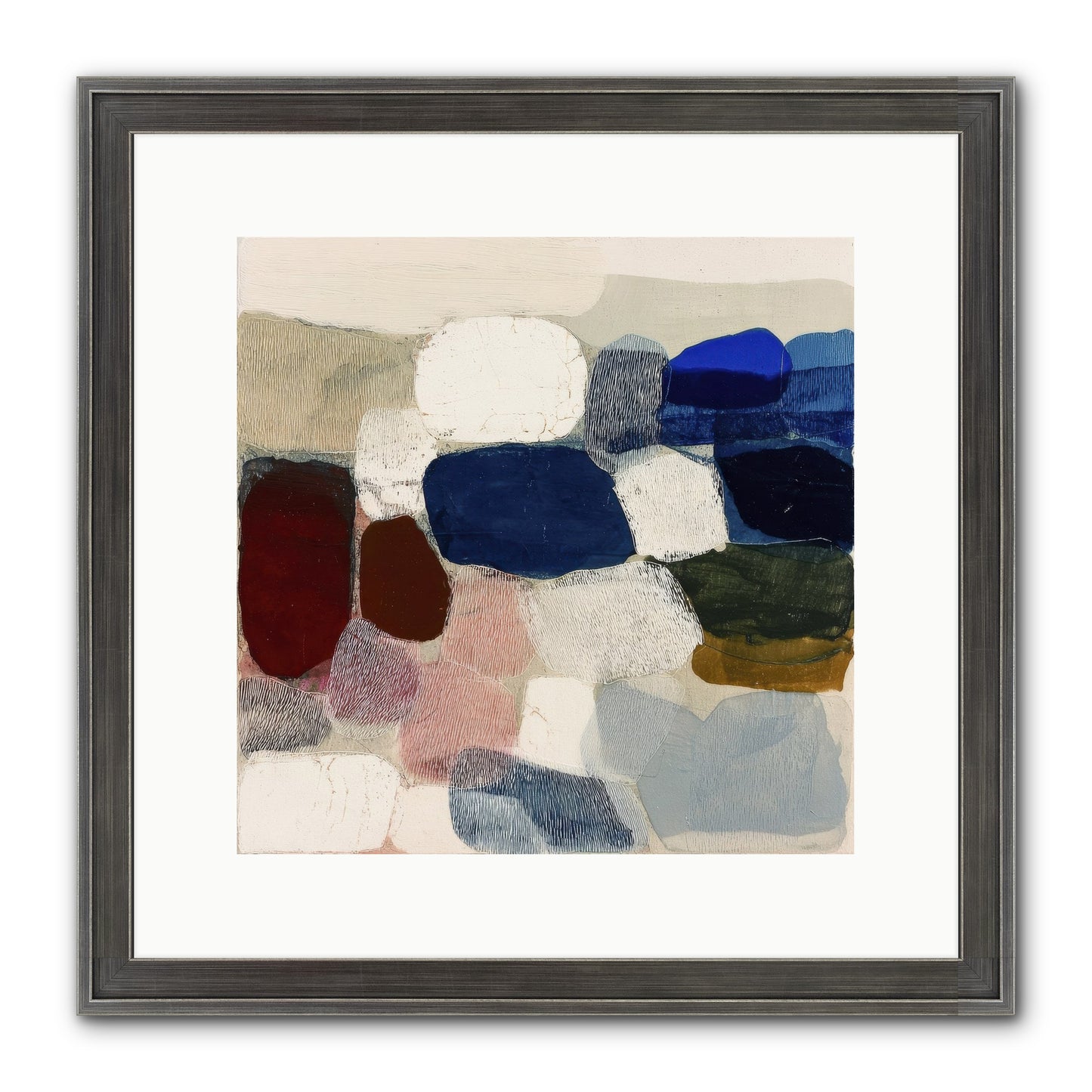 Glass Horizon Framed Print - Slimwoods Black/Silver 12x12