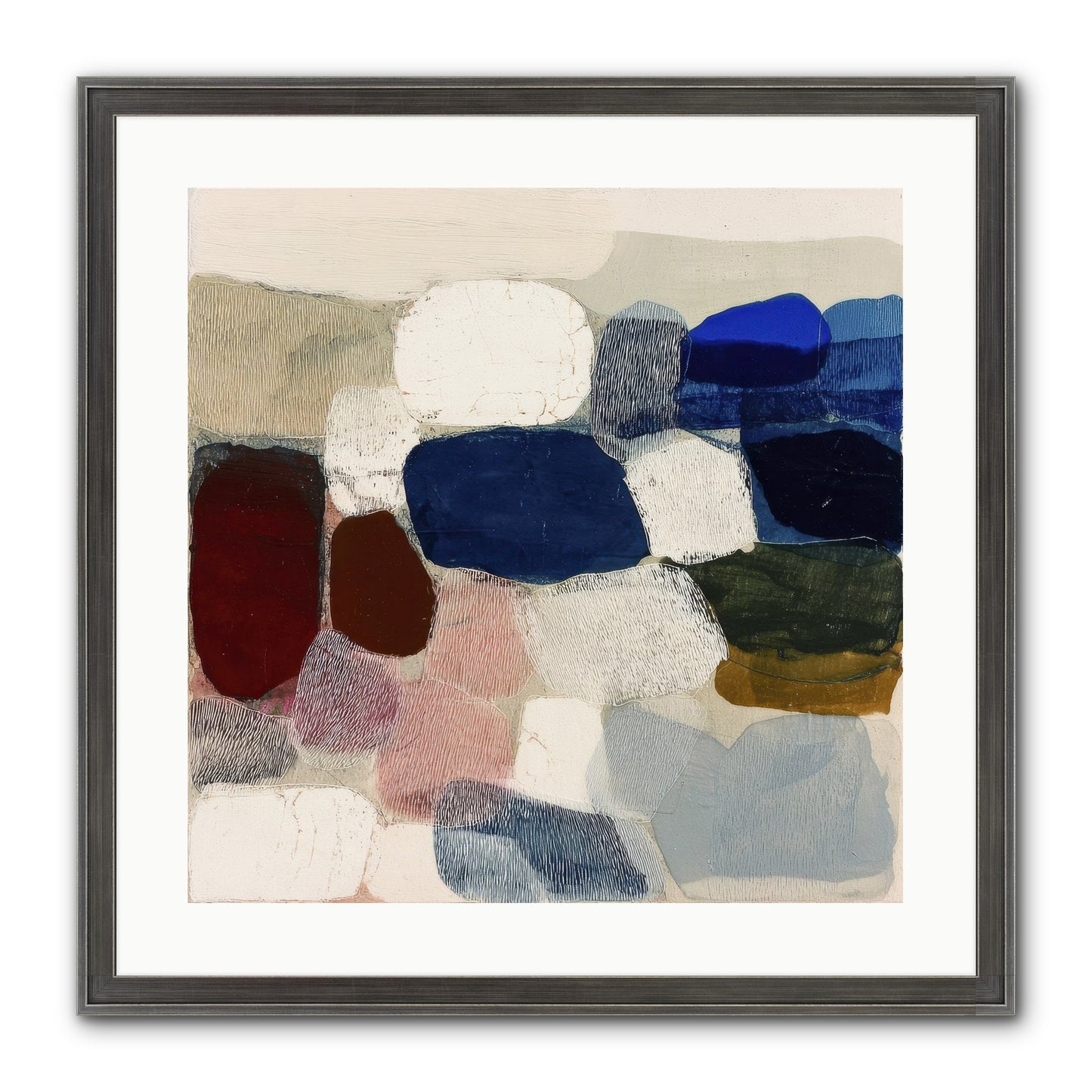 Glass Horizon Framed Print - Slimwoods Black/Silver 20x20