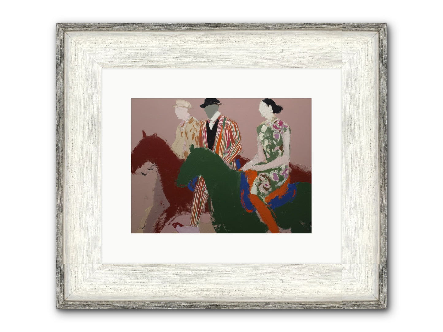 Glassvine Lament Framed Print - Driftwood White 12x9