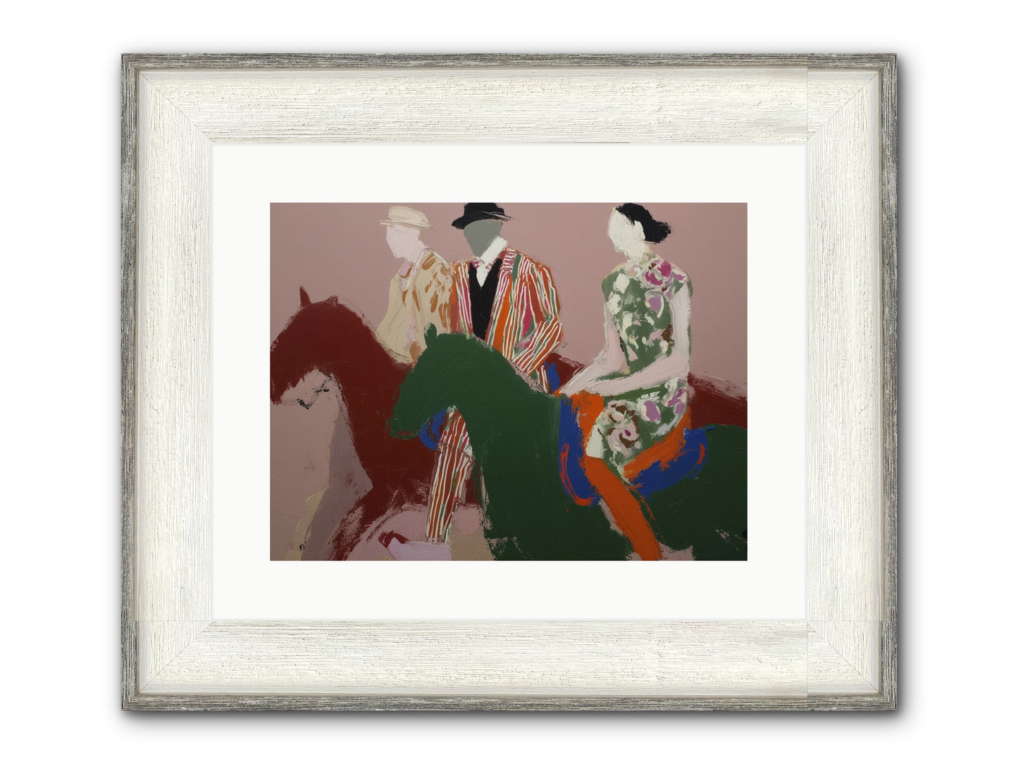 Glassvine Lament Framed Print - Driftwood White 16x12