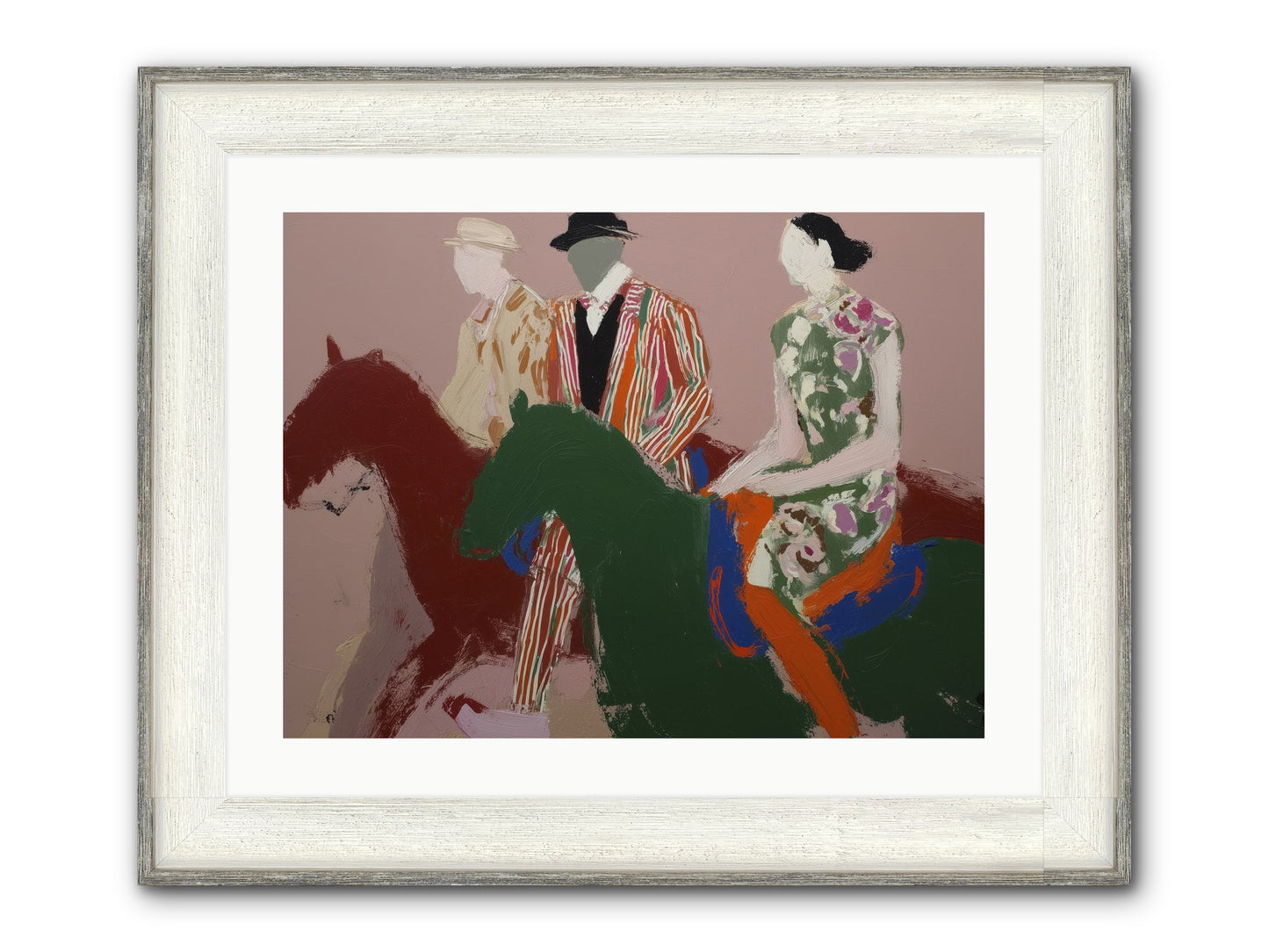 Glassvine Lament Framed Print - Driftwood White 24x18
