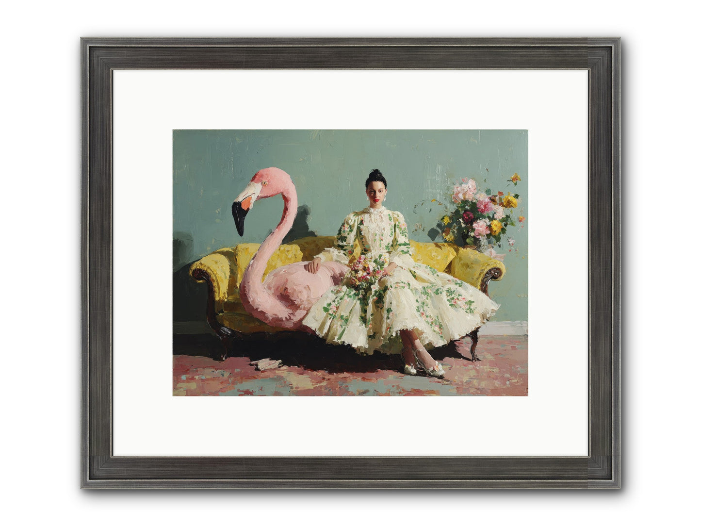 Glasswing Parlor Framed Print - Slimwoods Black/Silver 12x9