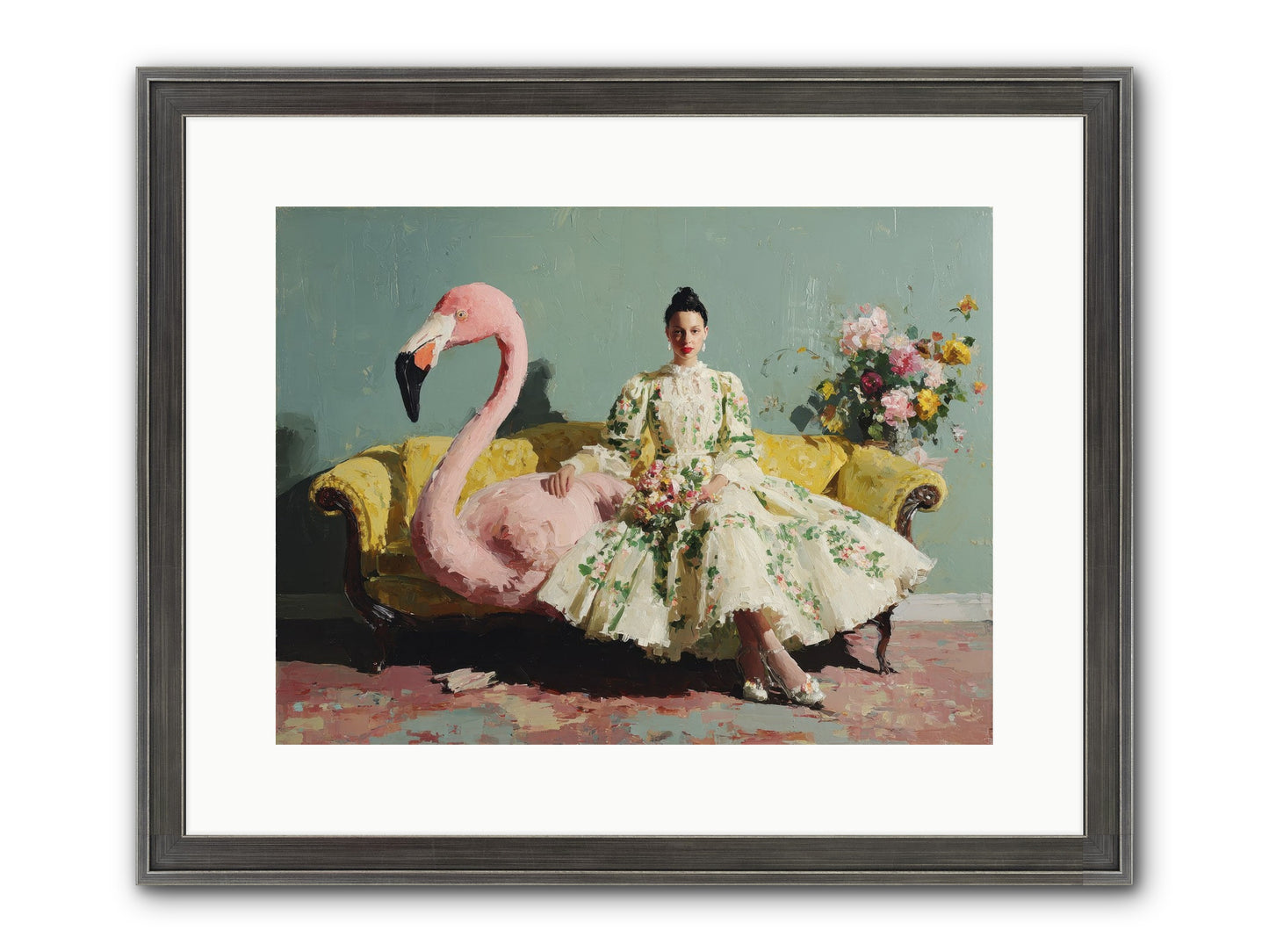 Glasswing Parlor Framed Print - Slimwoods Black/Silver 16x12