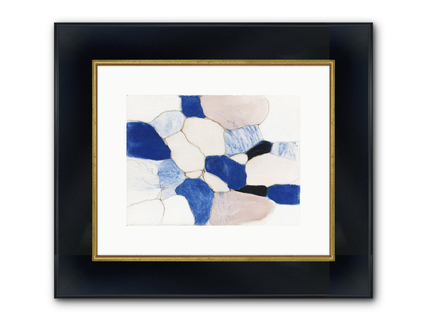 Glimmer Framed Print - Wide Black w/Gold 12x9