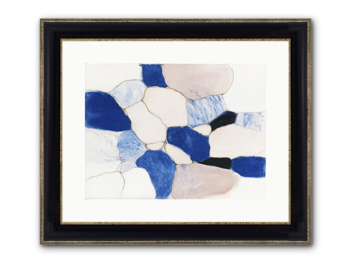 Glimmer Framed Print - Black & Gold 16x12