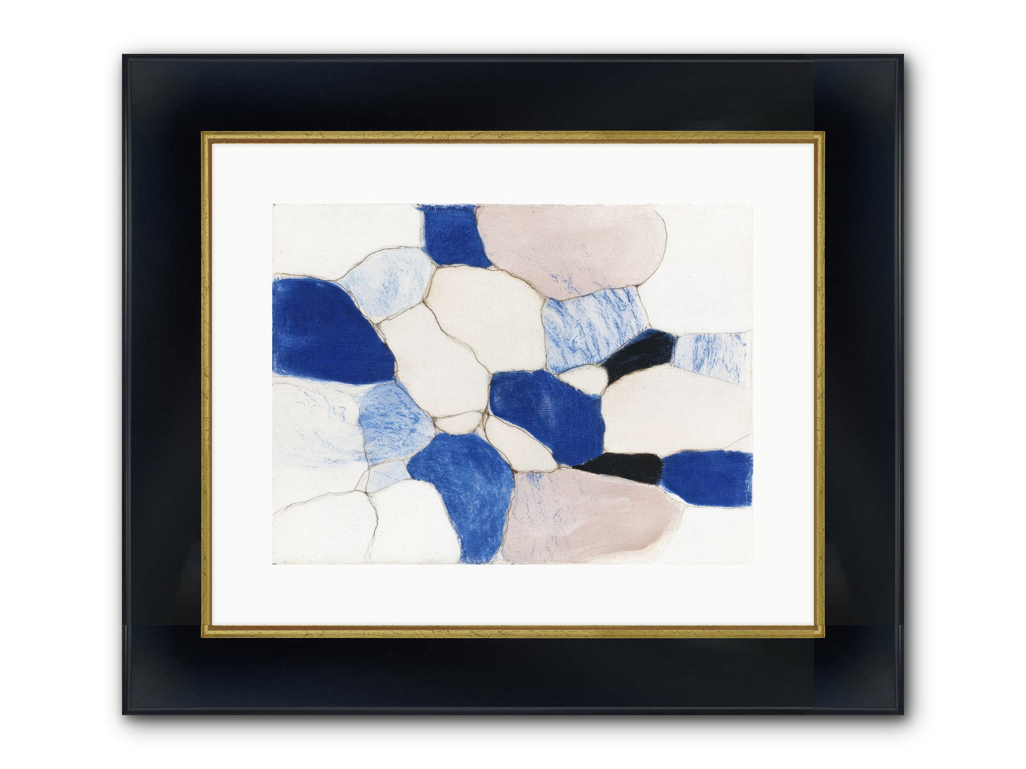 Glimmer Framed Print - Wide Black w/Gold 16x12