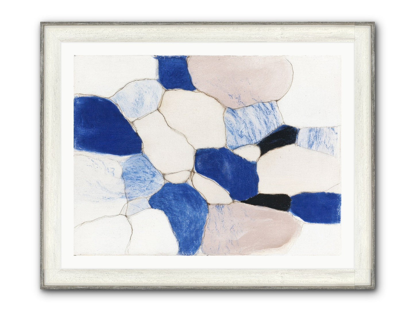 Glimmer Framed Print - Driftwood White 40x30
