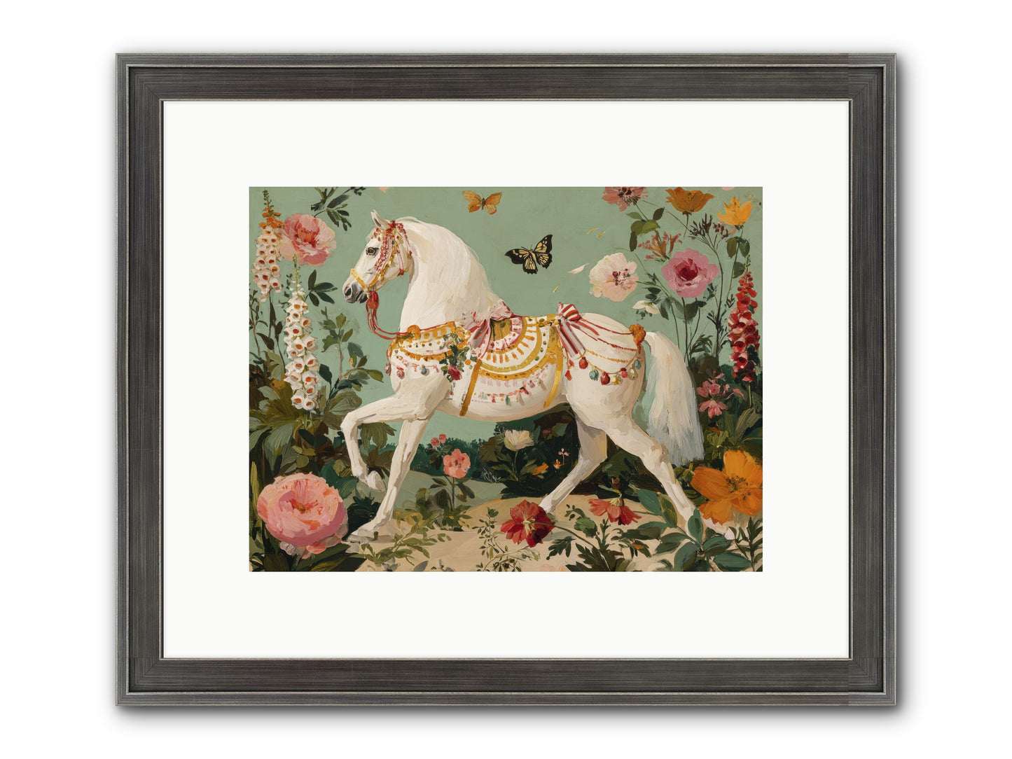 Glimmers In The Quiet Grove Framed Print - Slimwoods Black/Silver 12x9
