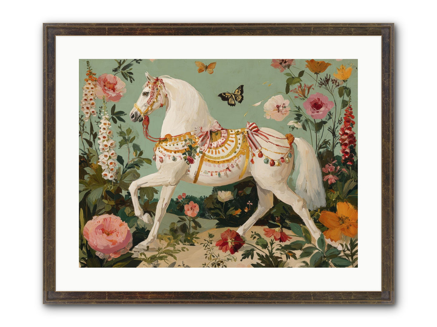 Glimmers In The Quiet Grove Framed Print - Slimwoods Black/Gold 24x18