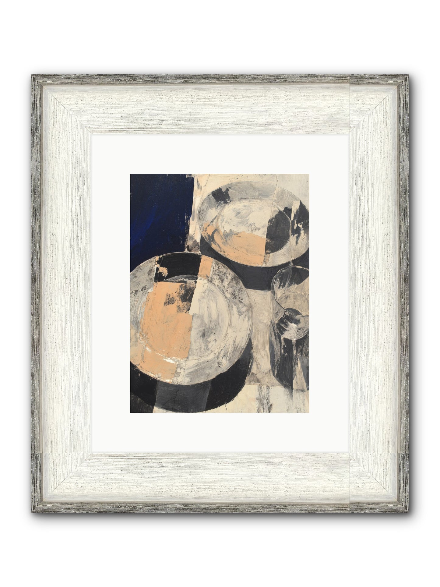 Glinting Haven Framed Print - Driftwood White 9x12