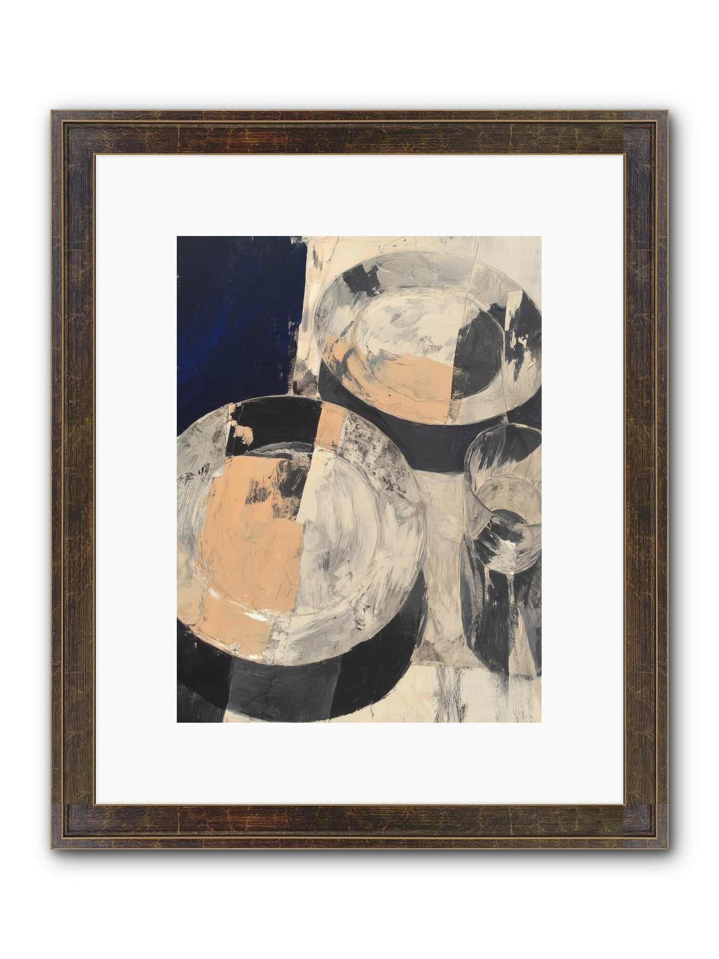 Glinting Haven Framed Print - Slimwoods Black/Gold 9x12