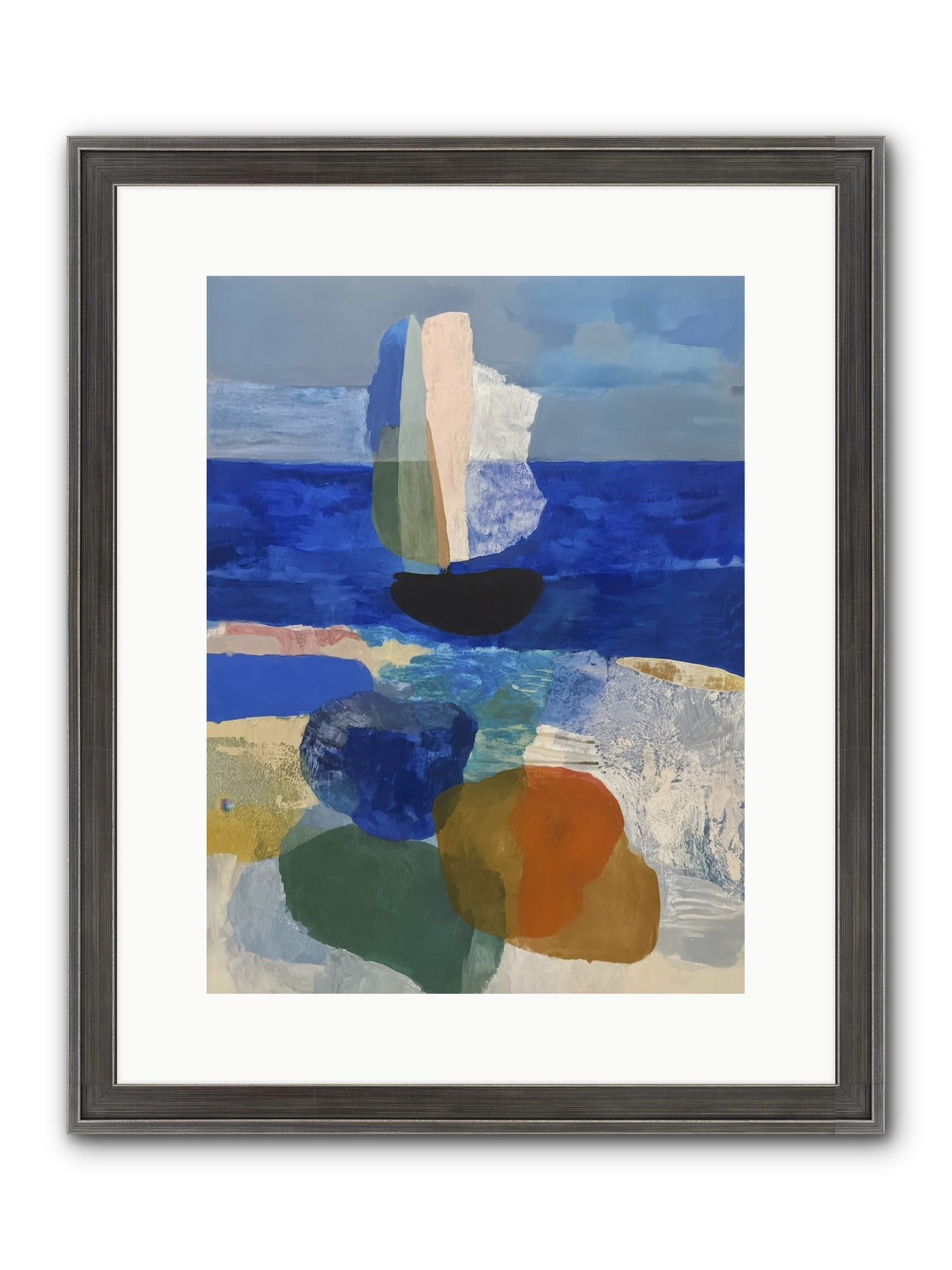Glissent Framed Print - Slimwoods Black/Silver 12x16