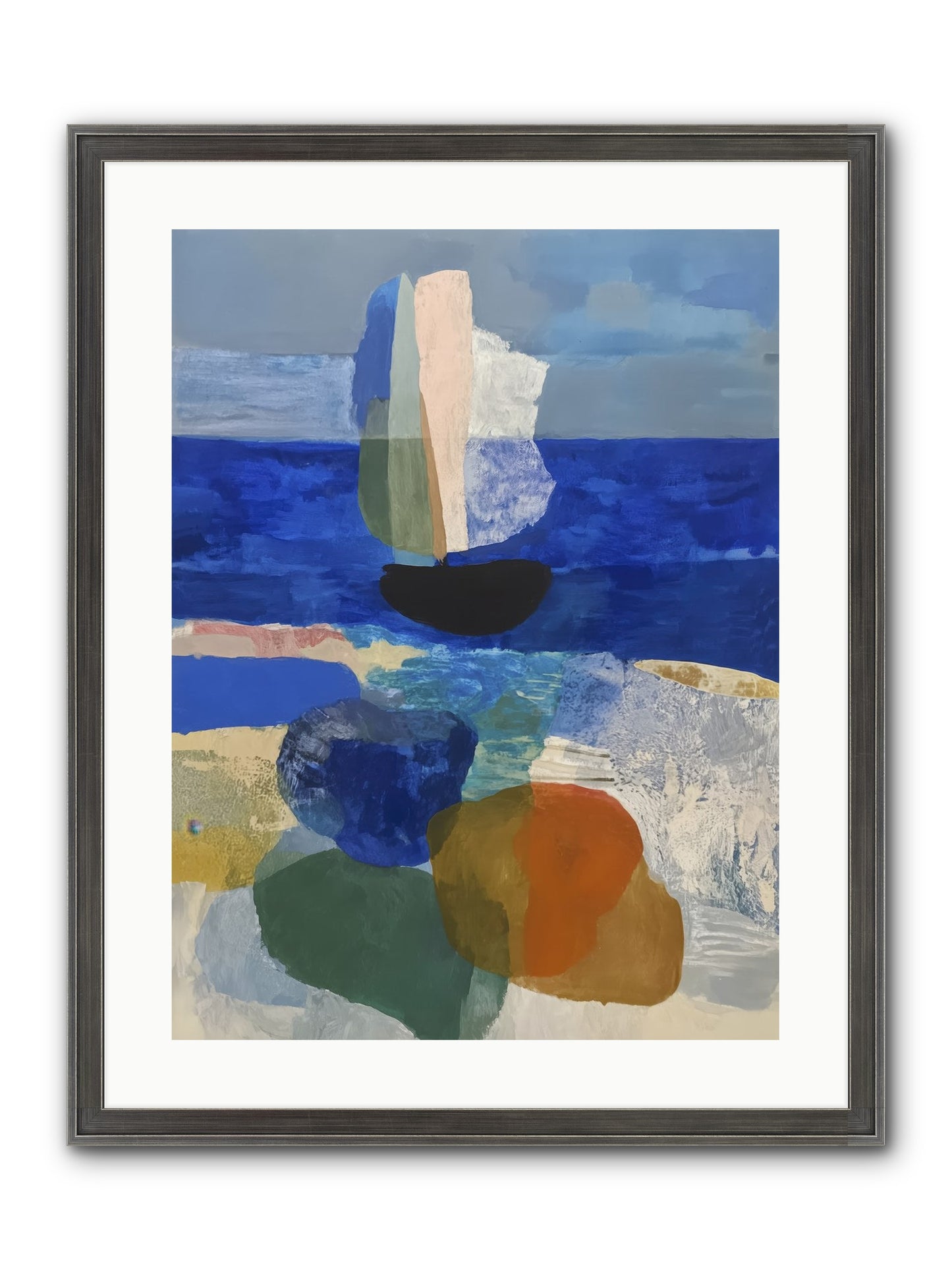 Glissent Framed Print - Slimwoods Black/Silver 18x24