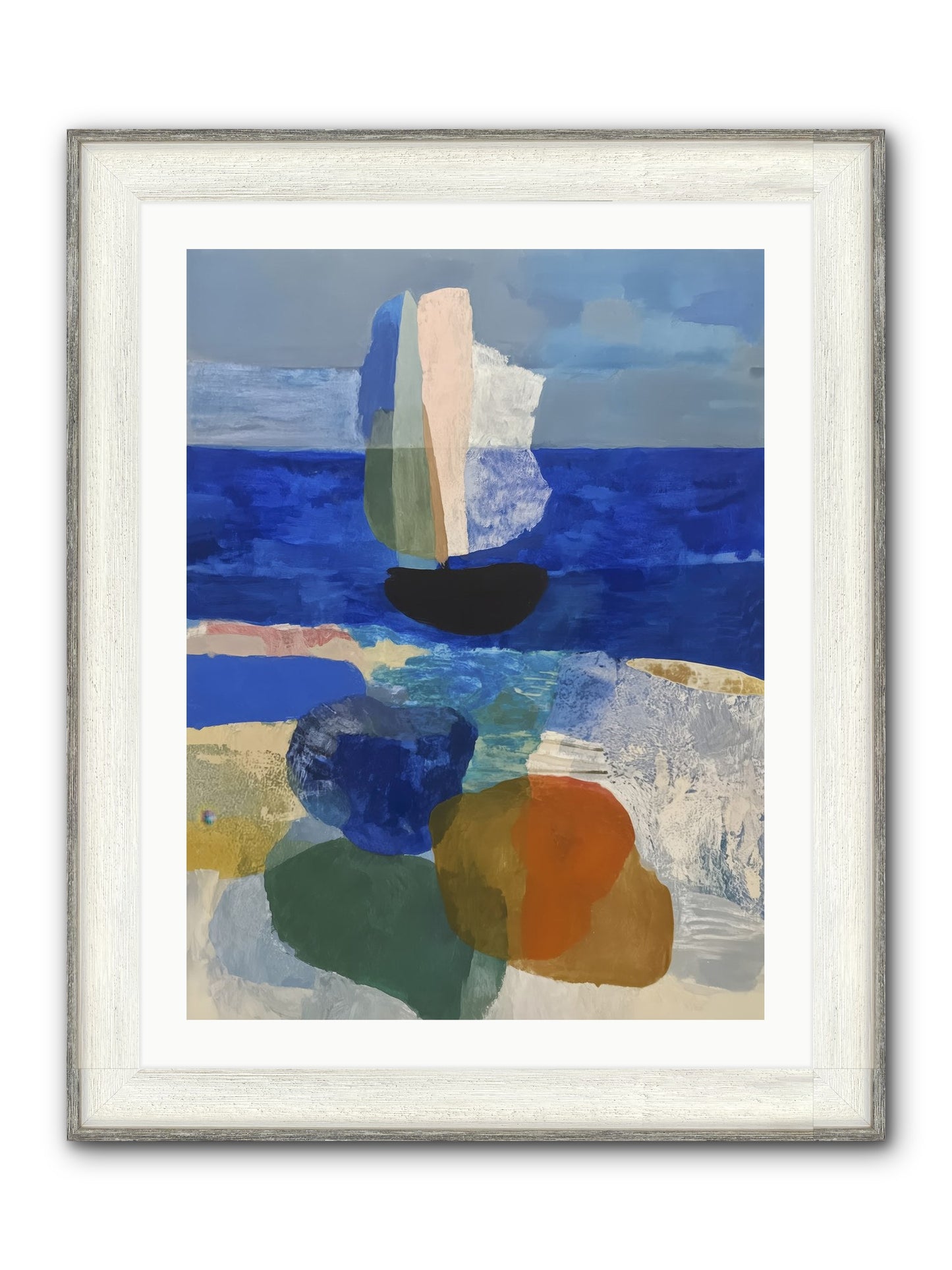 Glissent Framed Print - Driftwood White 24x32