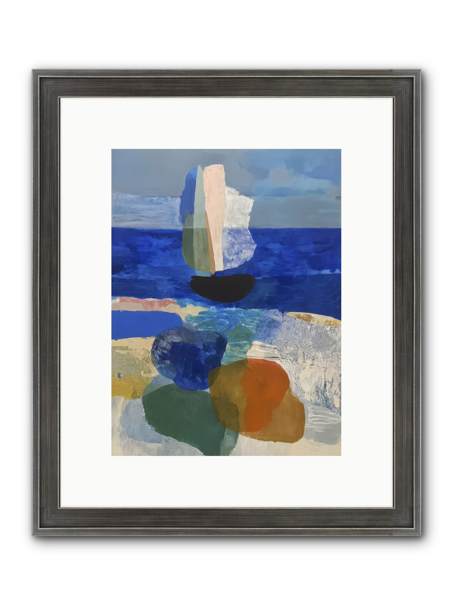 Glissent Framed Print - Slimwoods Black/Silver 9x12