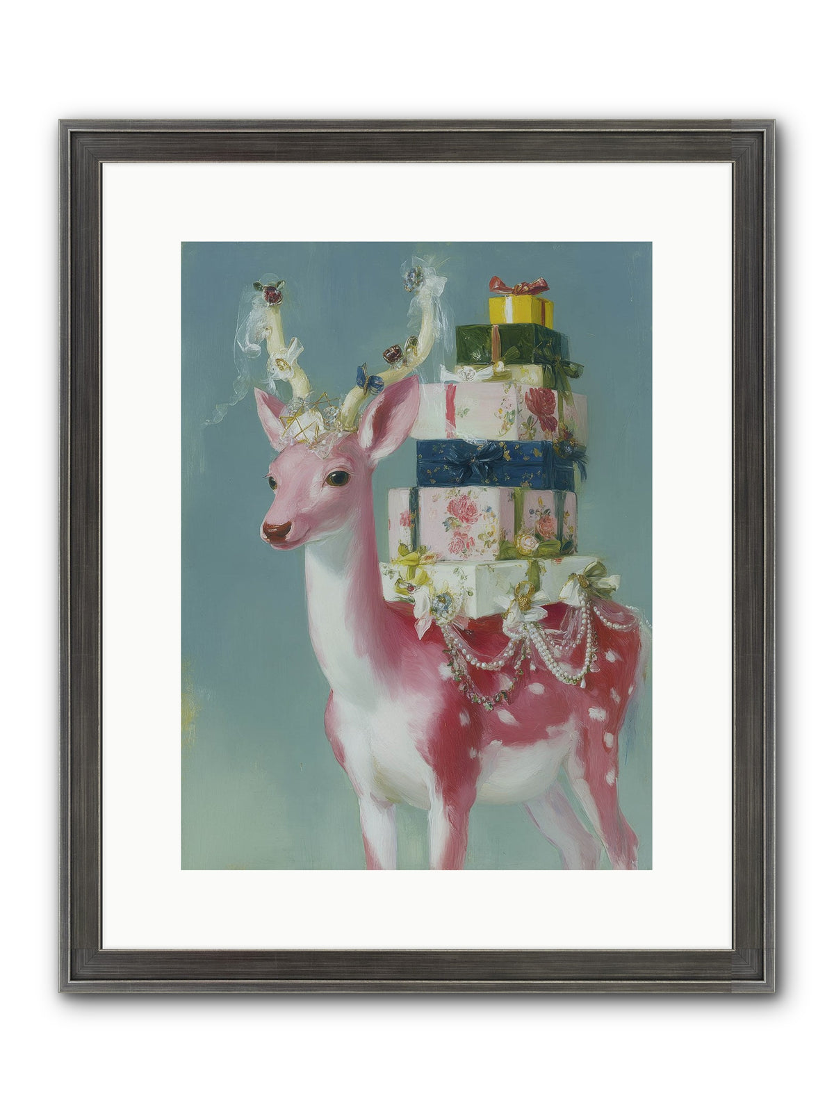 Glittering Wishes Framed Print - Slimwoods Black/Silver 12x16