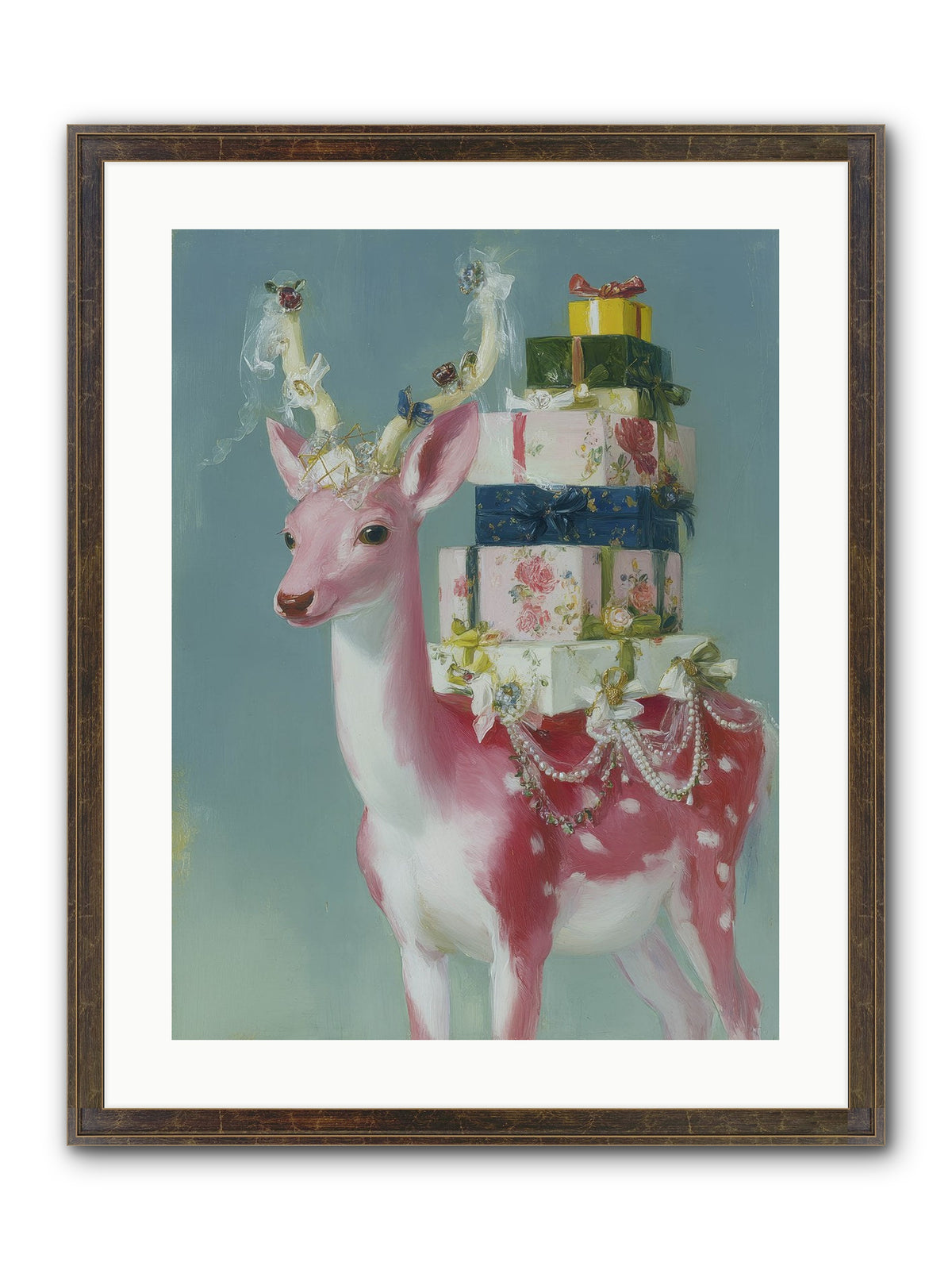 Glittering Wishes Framed Print - Slimwoods Black/Gold 18x24