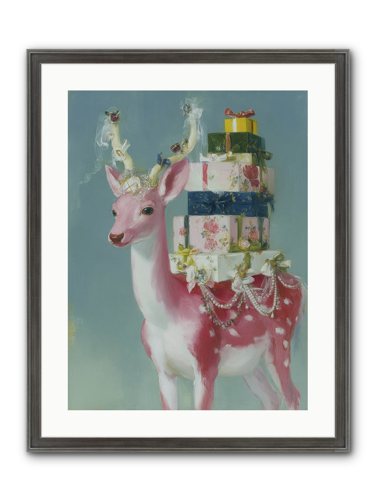 Glittering Wishes Framed Print - Slimwoods Black/Silver 18x24