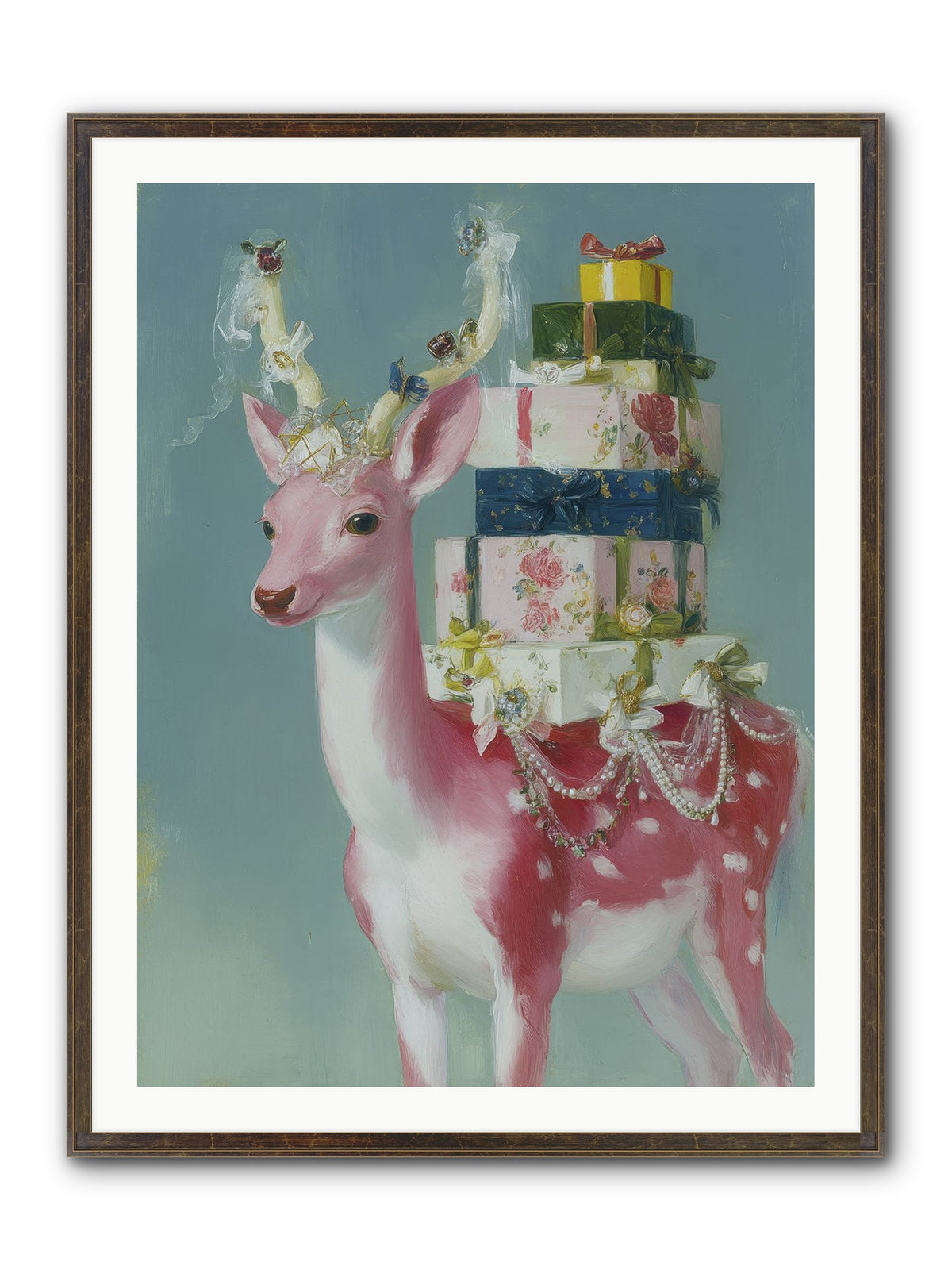 Glittering Wishes Framed Print - Slimwoods Black/Gold 30x40