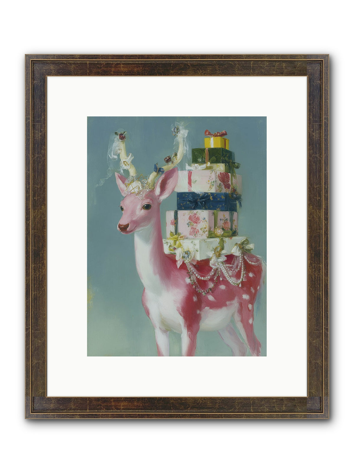 Glittering Wishes Framed Print - Slimwoods Black/Gold 9x12