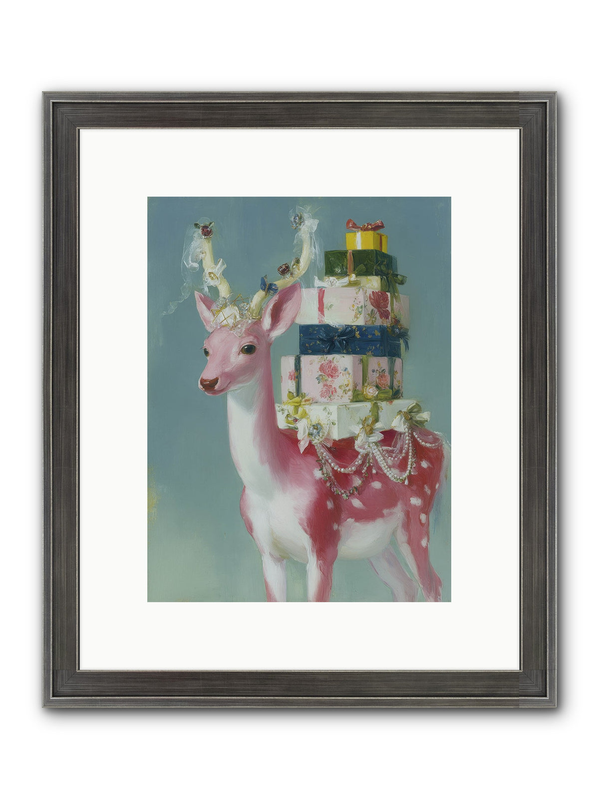 Glittering Wishes Framed Print - Slimwoods Black/Silver 9x12