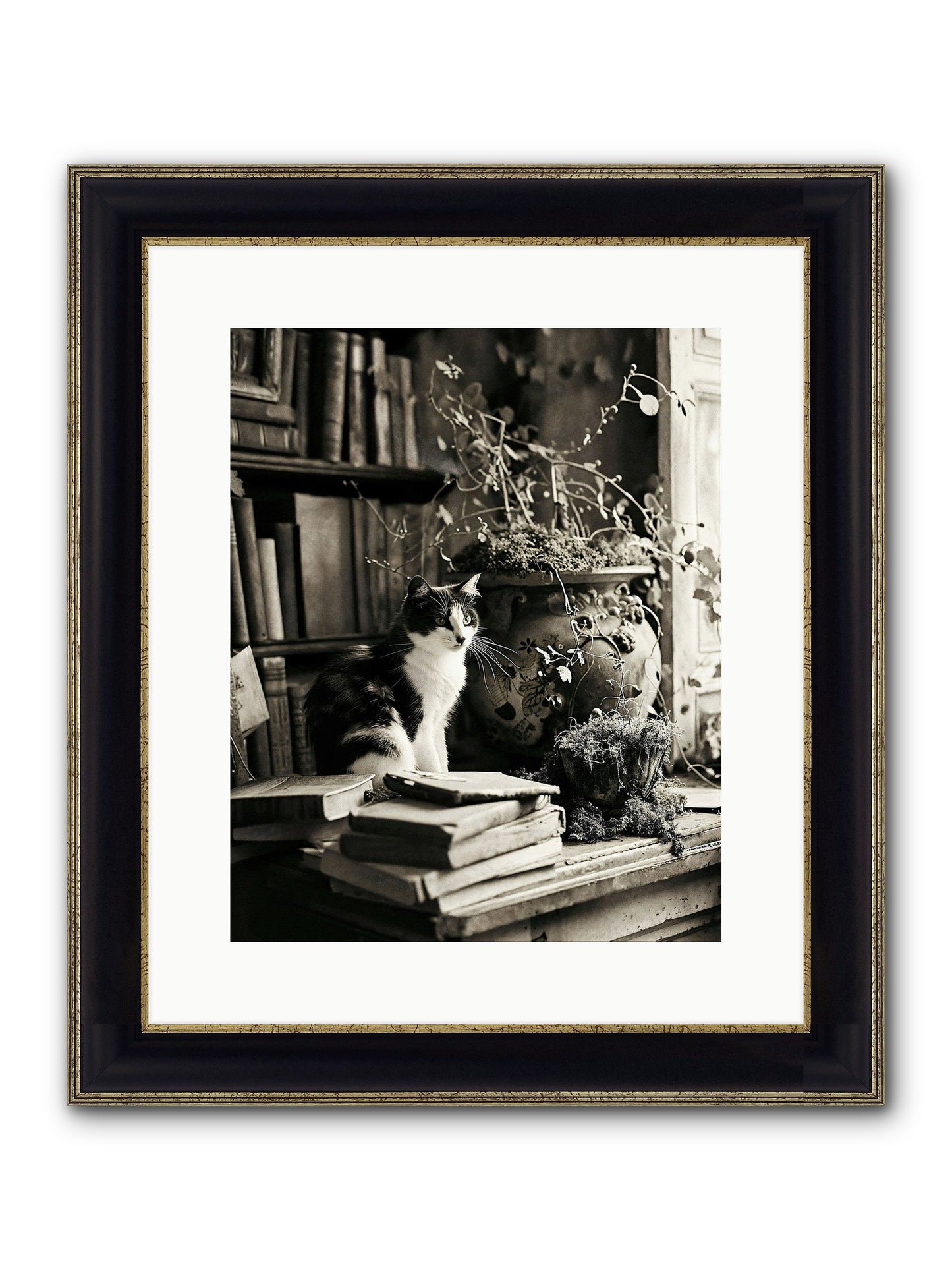 God Save The Queen Framed Print - Black & Gold 12x15