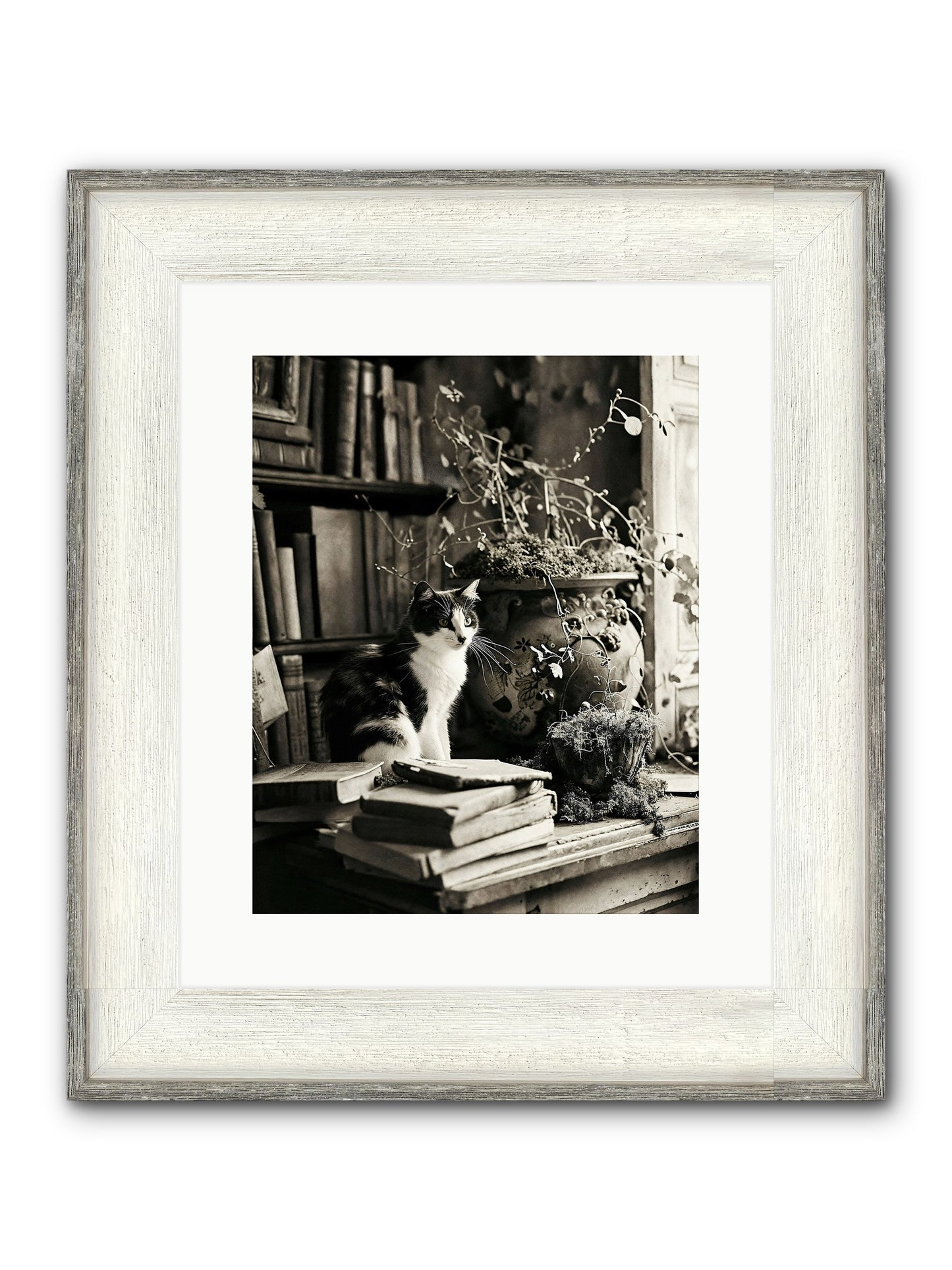 God Save The Queen Framed Print - Driftwood White 12x15
