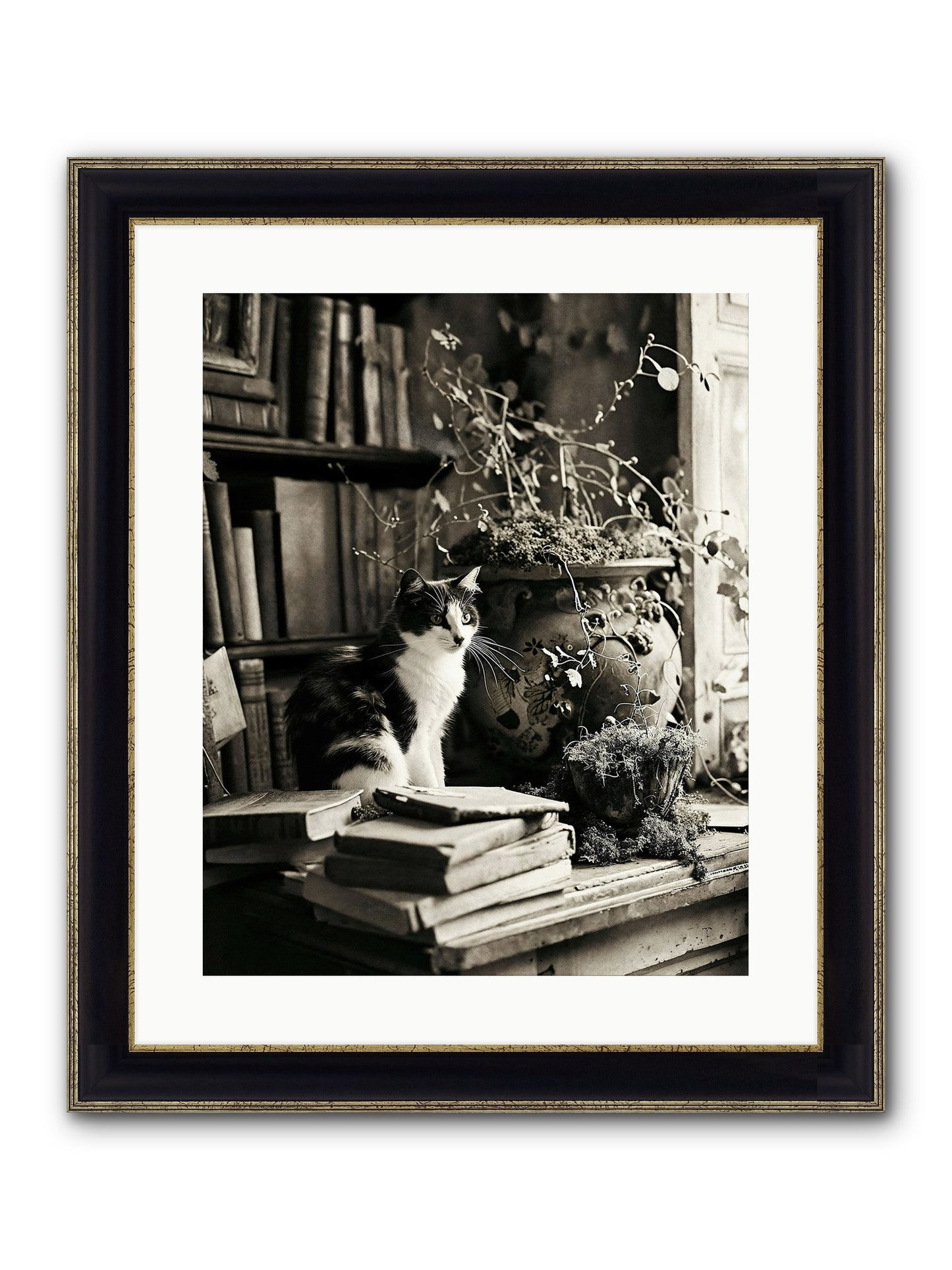 God Save The Queen Framed Print - Black & Gold 16x20
