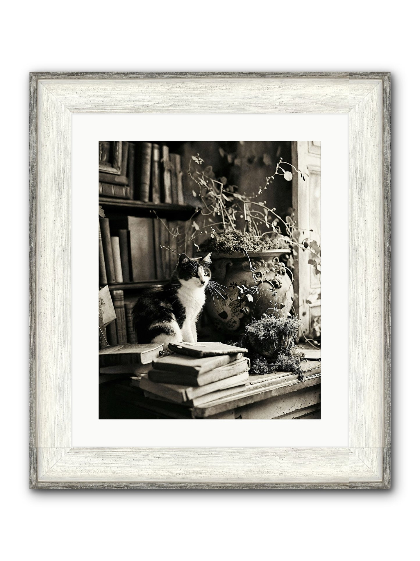 God Save The Queen Framed Print - Driftwood White 16x20