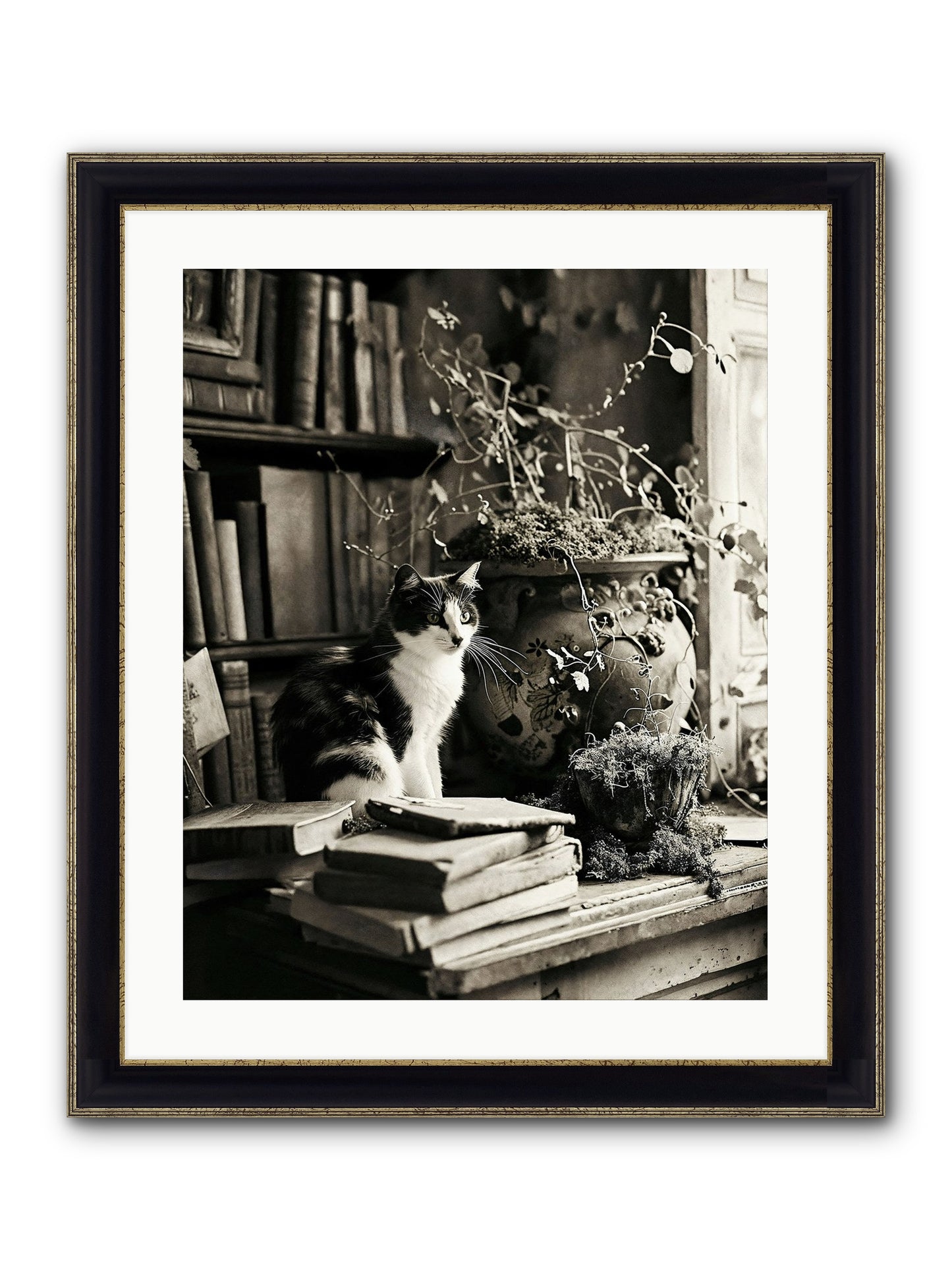 God Save The Queen Framed Print - Black & Gold 20x25