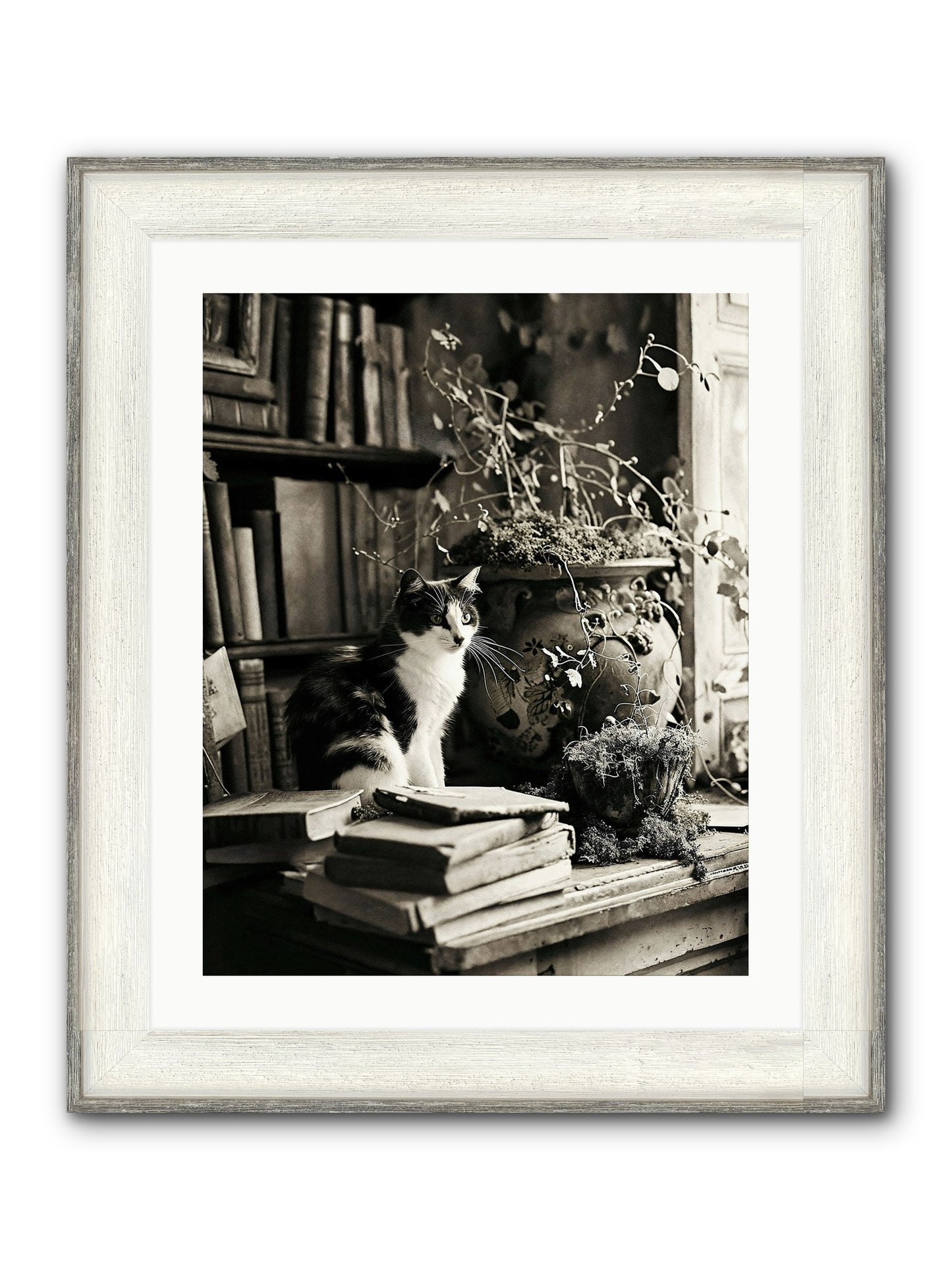 God Save The Queen Framed Print - Driftwood White 20x25