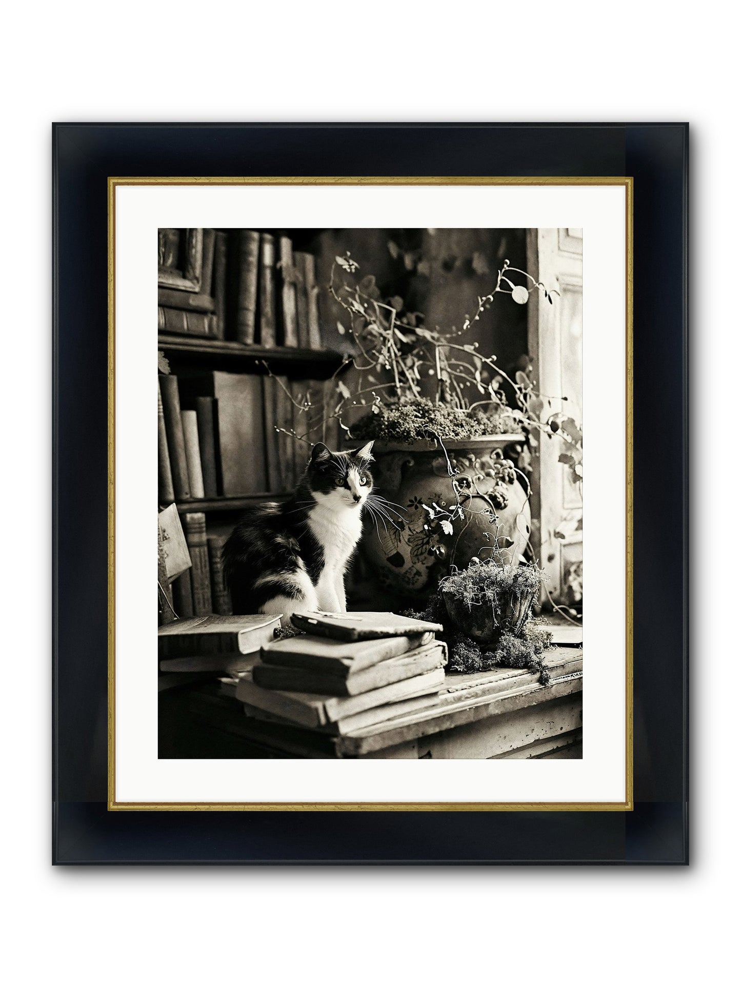 God Save The Queen Framed Print - Wide Black w/Gold 20x25