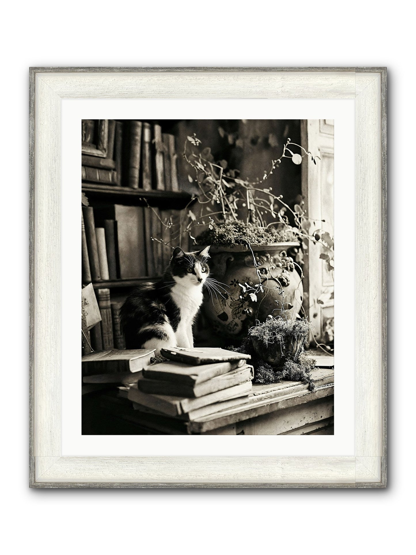 God Save The Queen Framed Print - Driftwood White 24x30