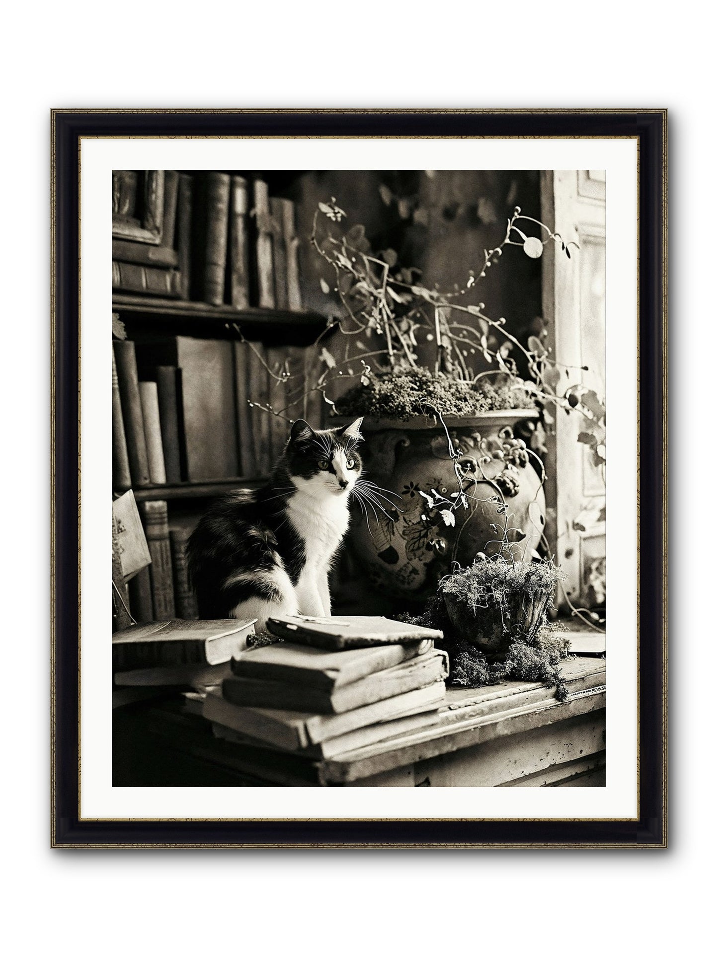 God Save The Queen Framed Print - Black & Gold 32x40