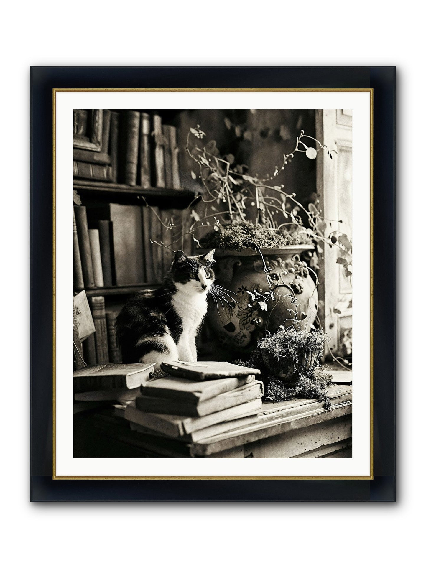 God Save The Queen Framed Print - Wide Black w/Gold 32x40