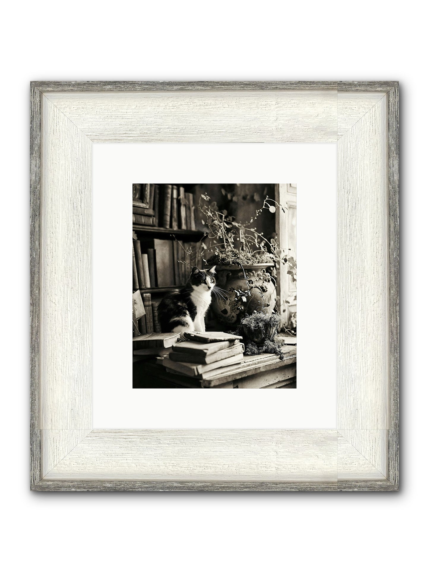 God Save The Queen Framed Print - Driftwood White 8x10