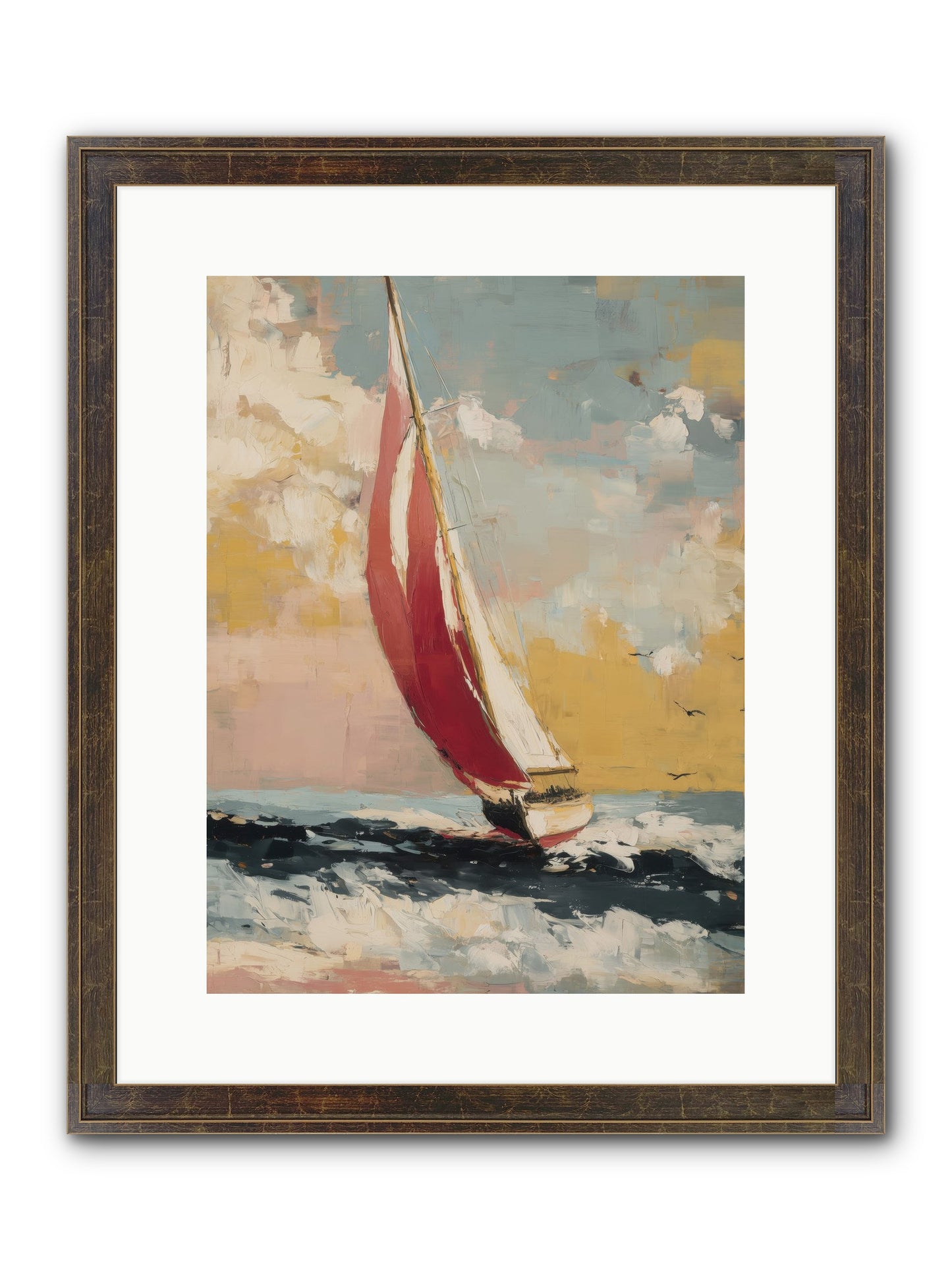 Golden Abundance Framed Print - Slimwoods Black/Gold 12x16