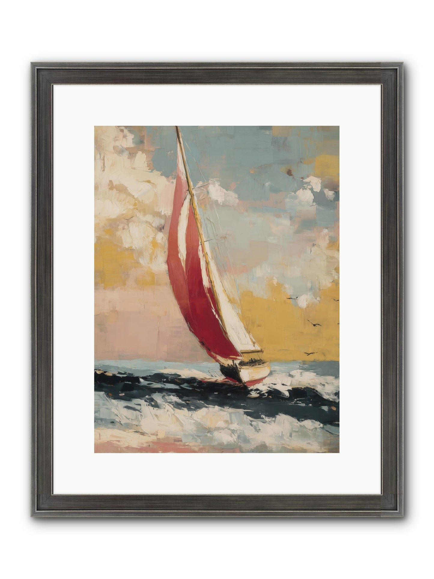Golden Abundance Framed Print - Slimwoods Black/Silver 12x16