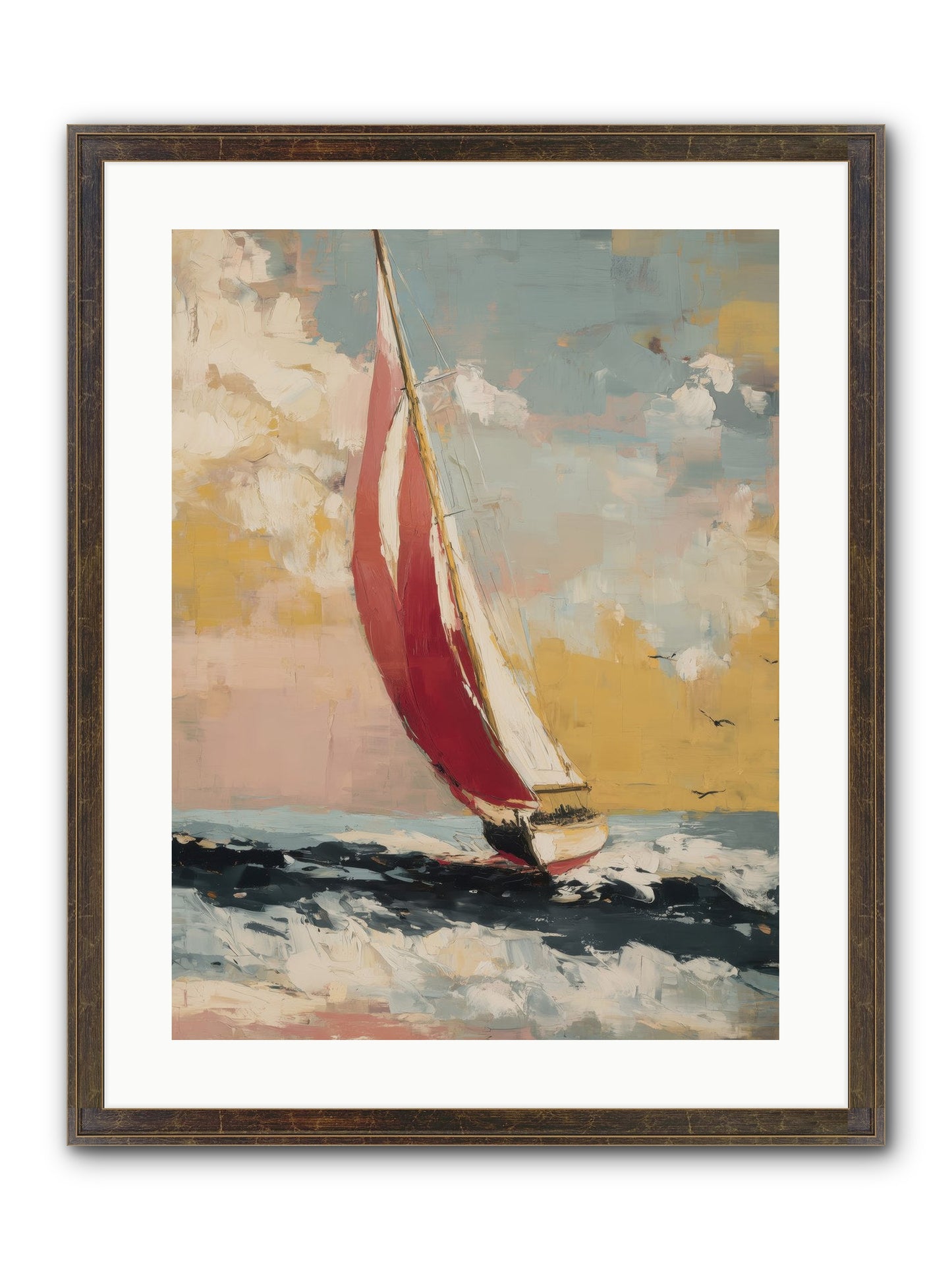 Golden Abundance Framed Print - Slimwoods Black/Gold 18x24
