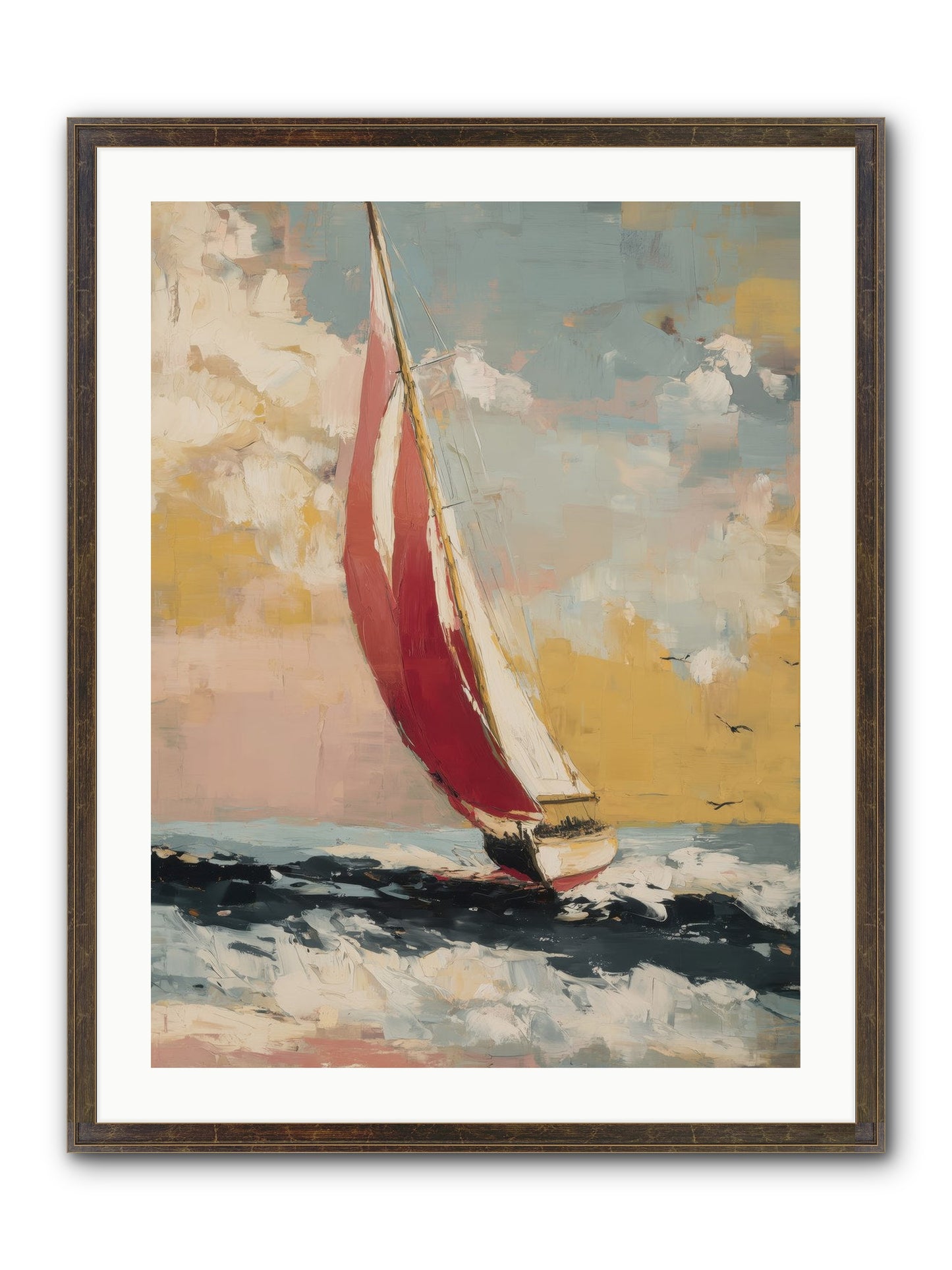 Golden Abundance Framed Print - Slimwoods Black/Gold 24x32