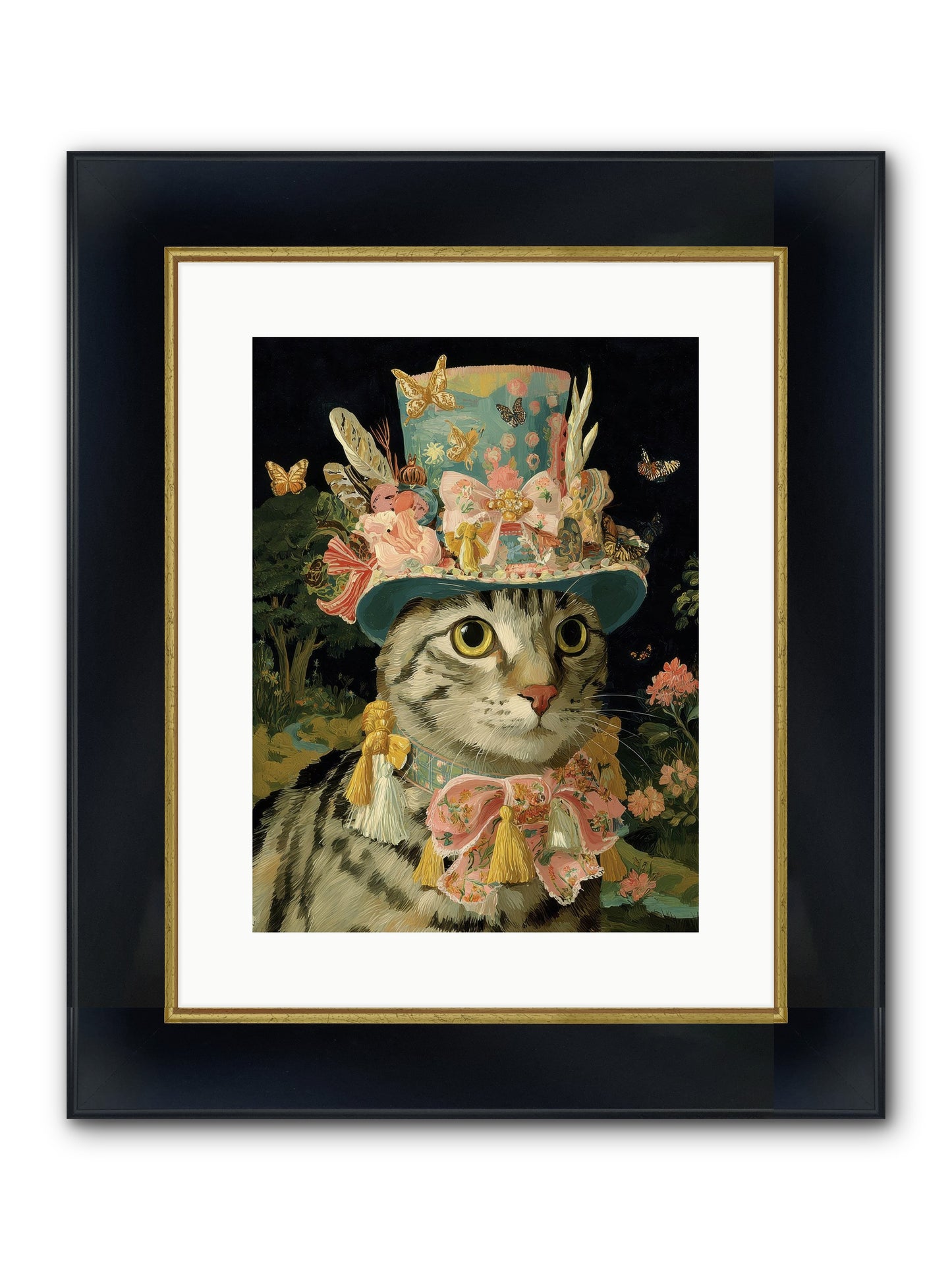 Golden Chapter No.1 Framed Print - Wide Black w/Gold 12x16