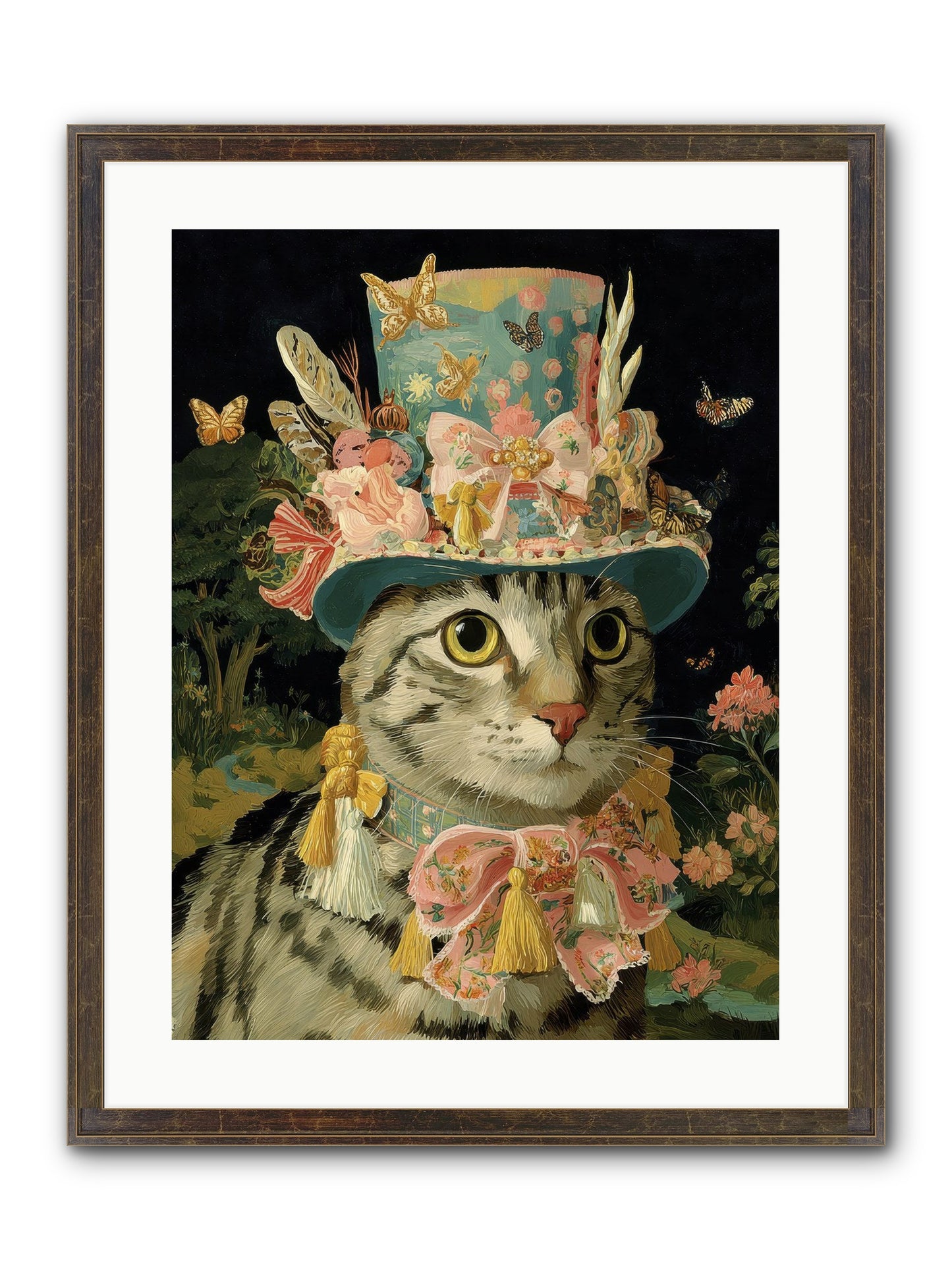 Golden Chapter No.1 Framed Print - Slimwoods Black/Gold 18x24
