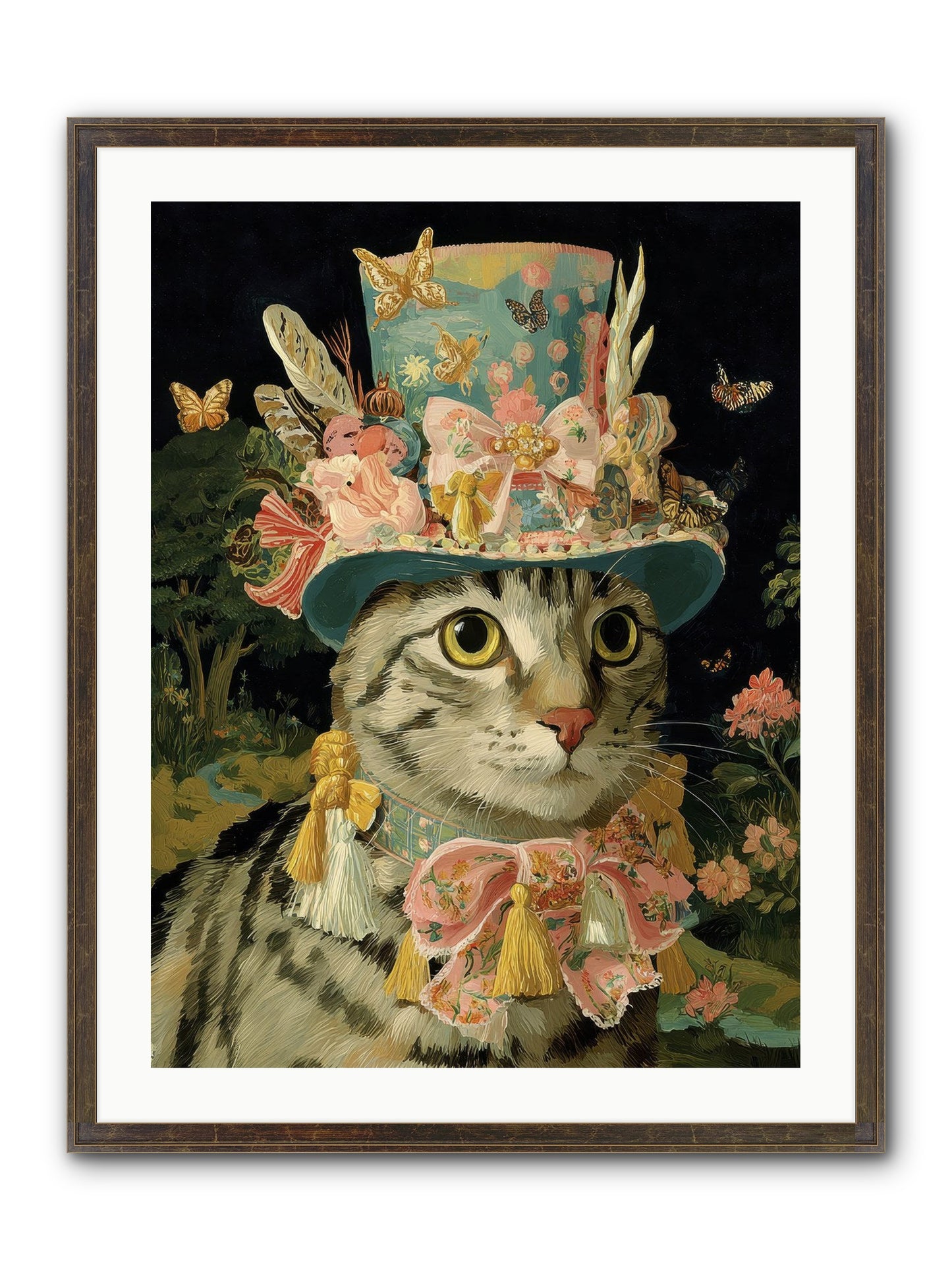 Golden Chapter No.1 Framed Print - Slimwoods Black/Gold 24x32