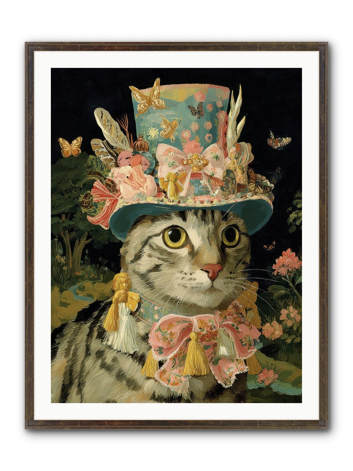Golden Chapter No.1 Framed Print - Slimwoods Black/Gold 30x40