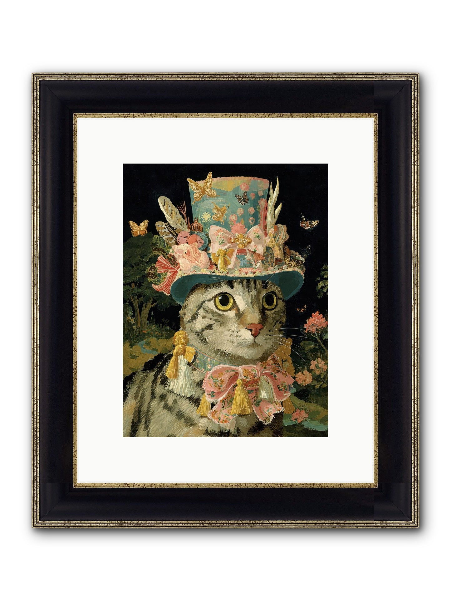 Golden Chapter No.1 Framed Print - Black & Gold 9x12