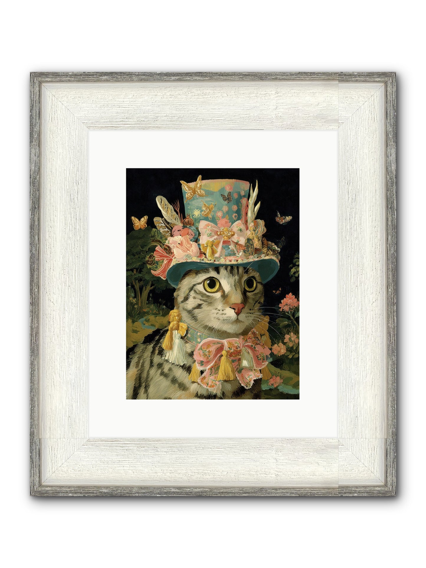 Golden Chapter No.1 Framed Print - Driftwood White 9x12