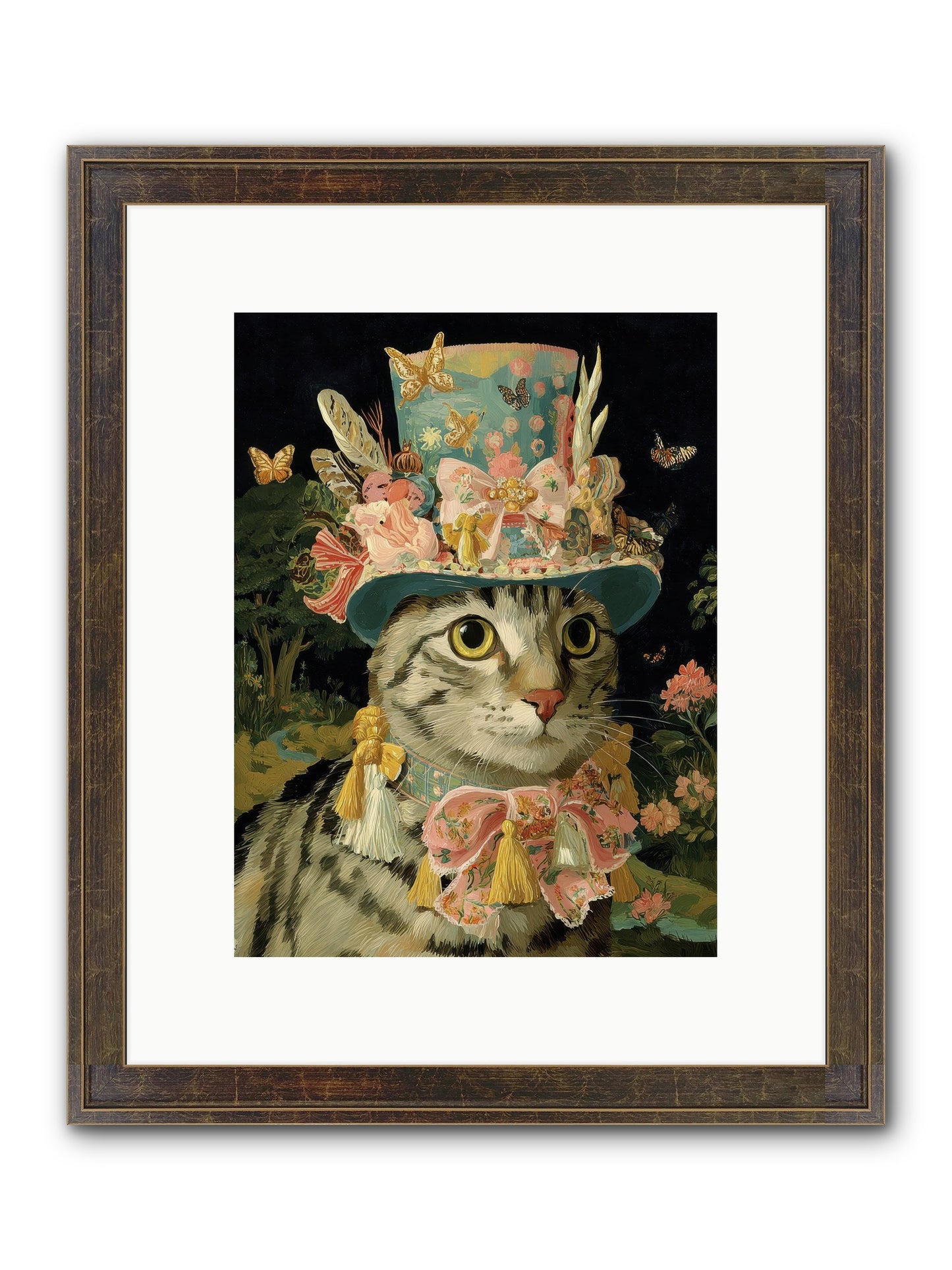 Golden Chapter No.1 Framed Print - Slimwoods Black/Gold 9x12