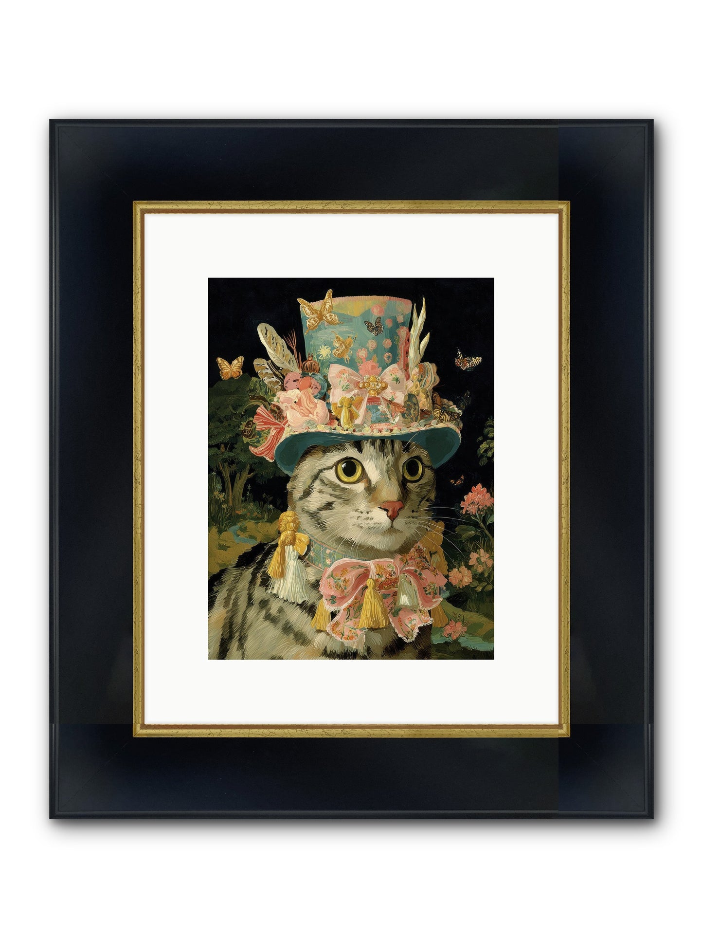 Golden Chapter No.1 Framed Print - Wide Black w/Gold 9x12