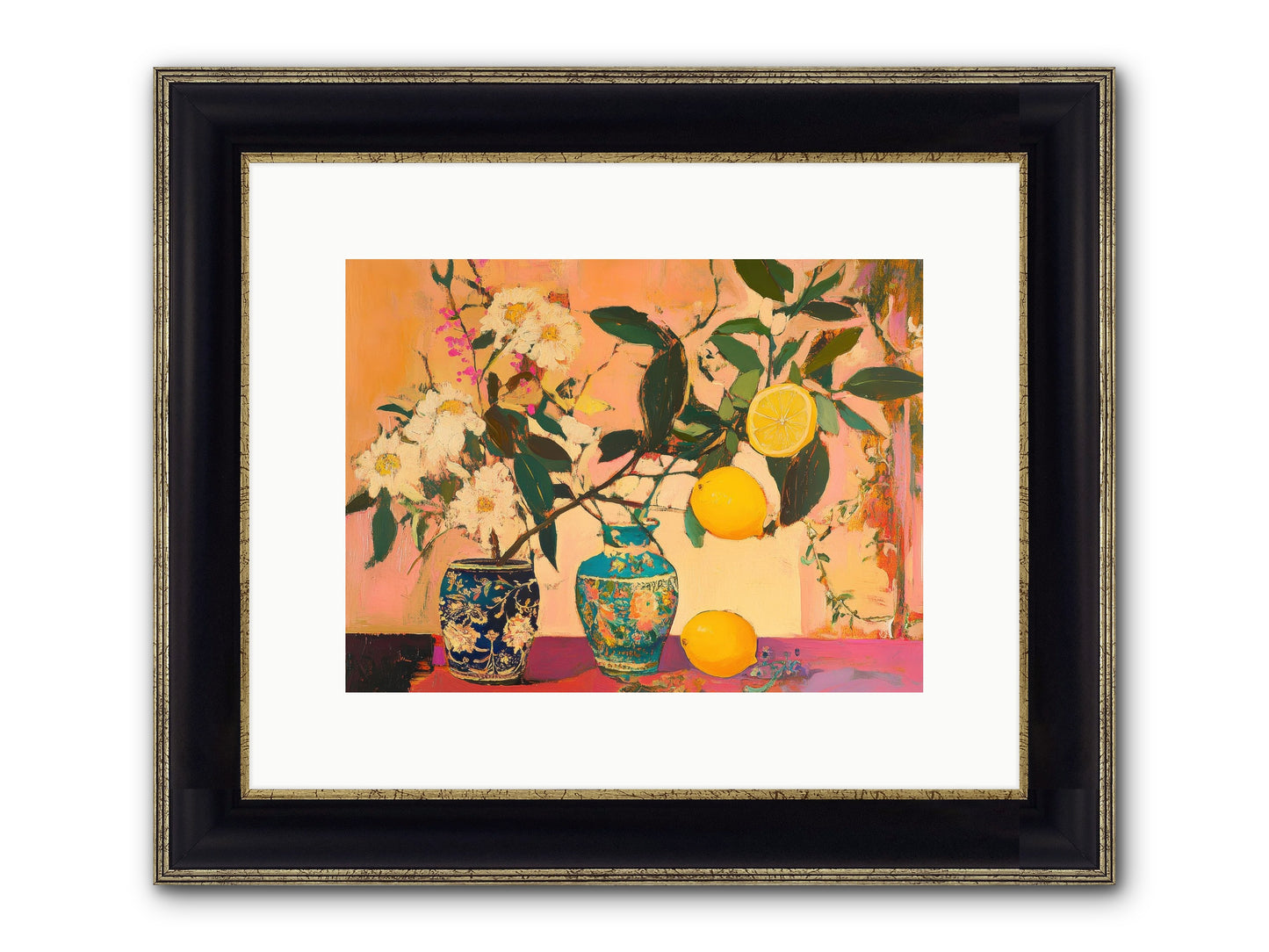 Golden Hour Captured Framed Print - Black & Gold 12x9